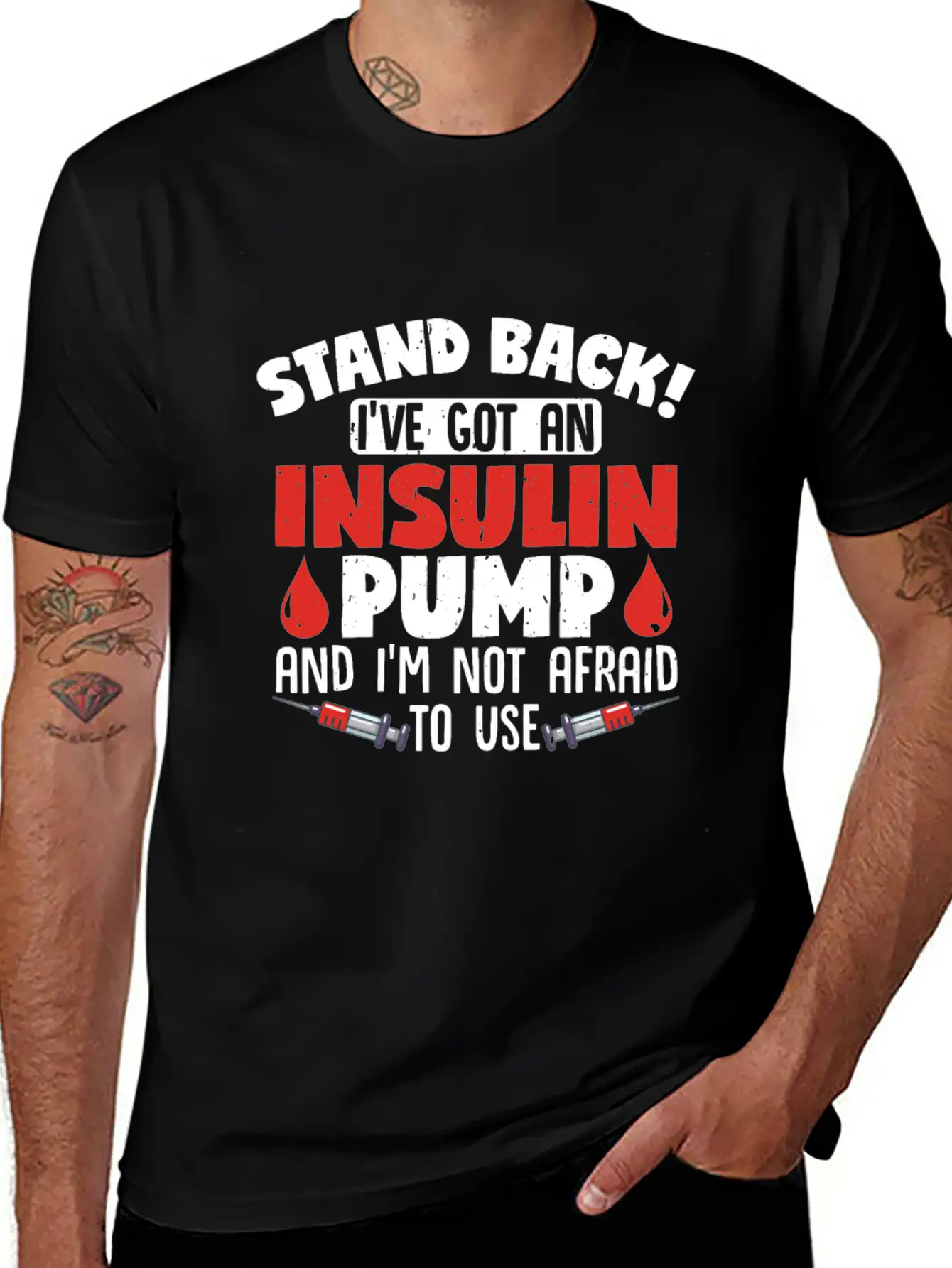Stand Back II've Got An Insulin Pump Diabetes Unisex Casual T-Shirt – Clean Design For Daily Comfort