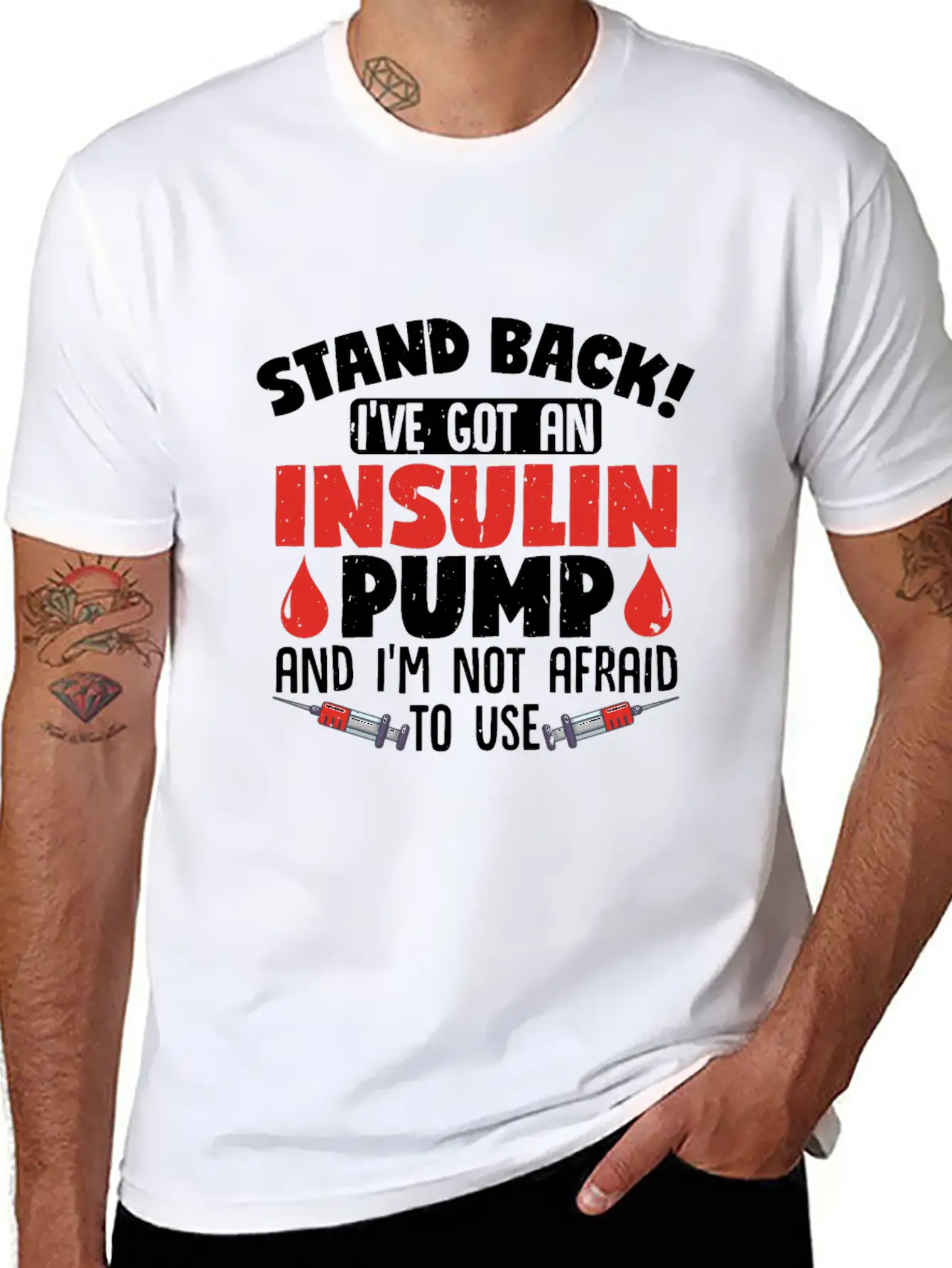 Stand Back II've Got An Insulin Pump Diabetes Unisex Casual T-Shirt – Clean Design For Daily Comfort
