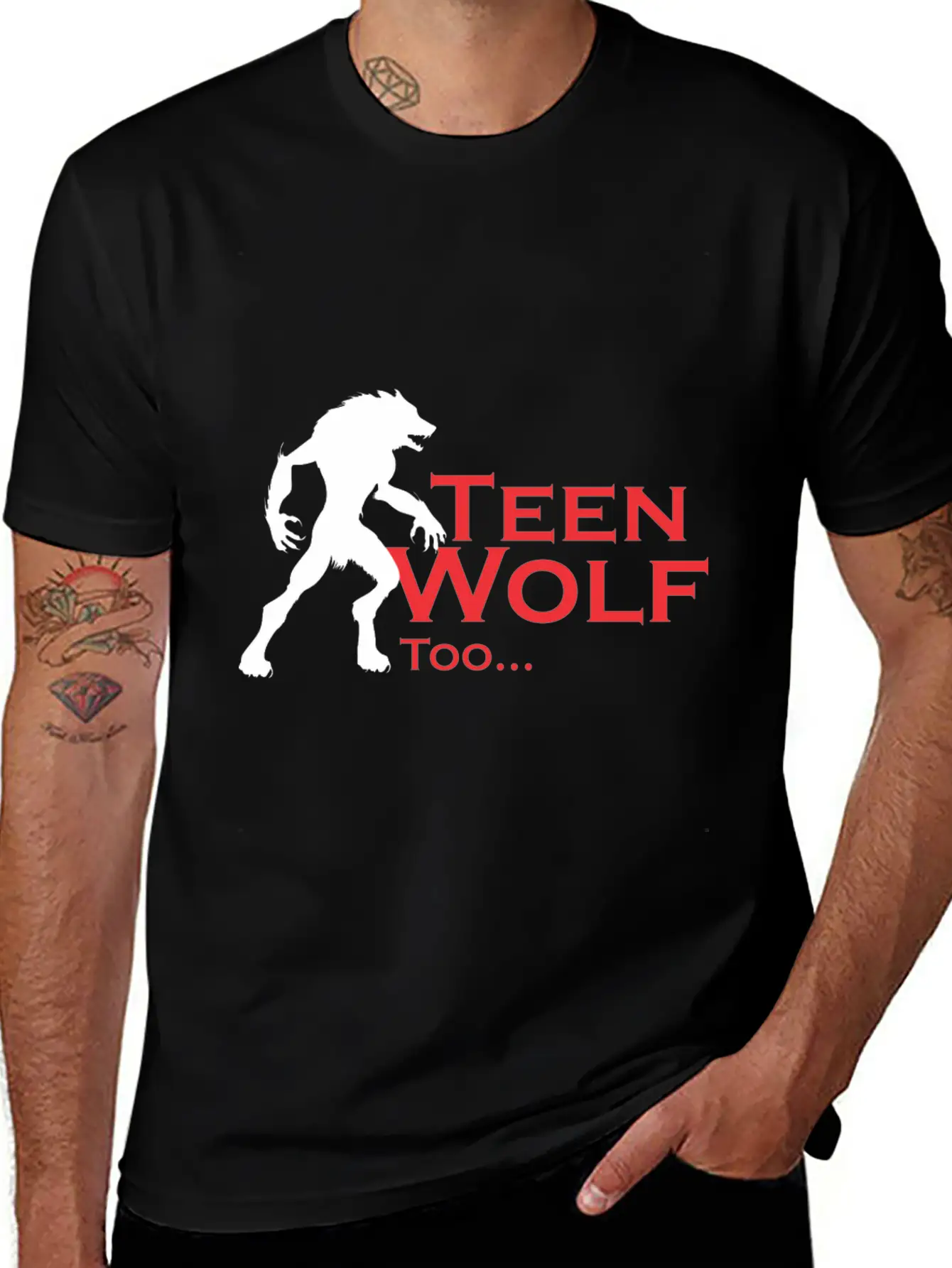 Stand Wolf Basic Graphic T-Shirt – Daily Comfort In Soft Cotton
