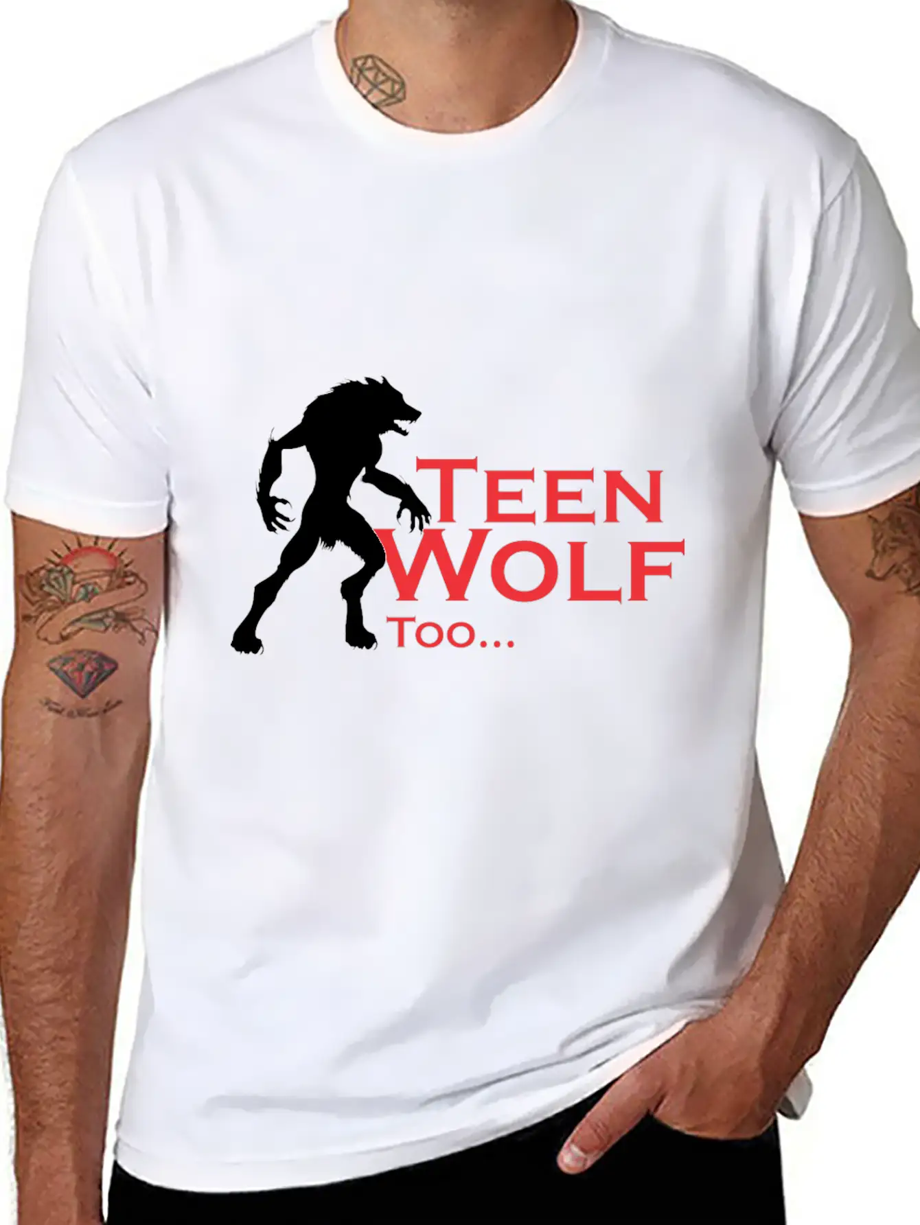 Stand Wolf Basic Graphic T-Shirt – Daily Comfort In Soft Cotton