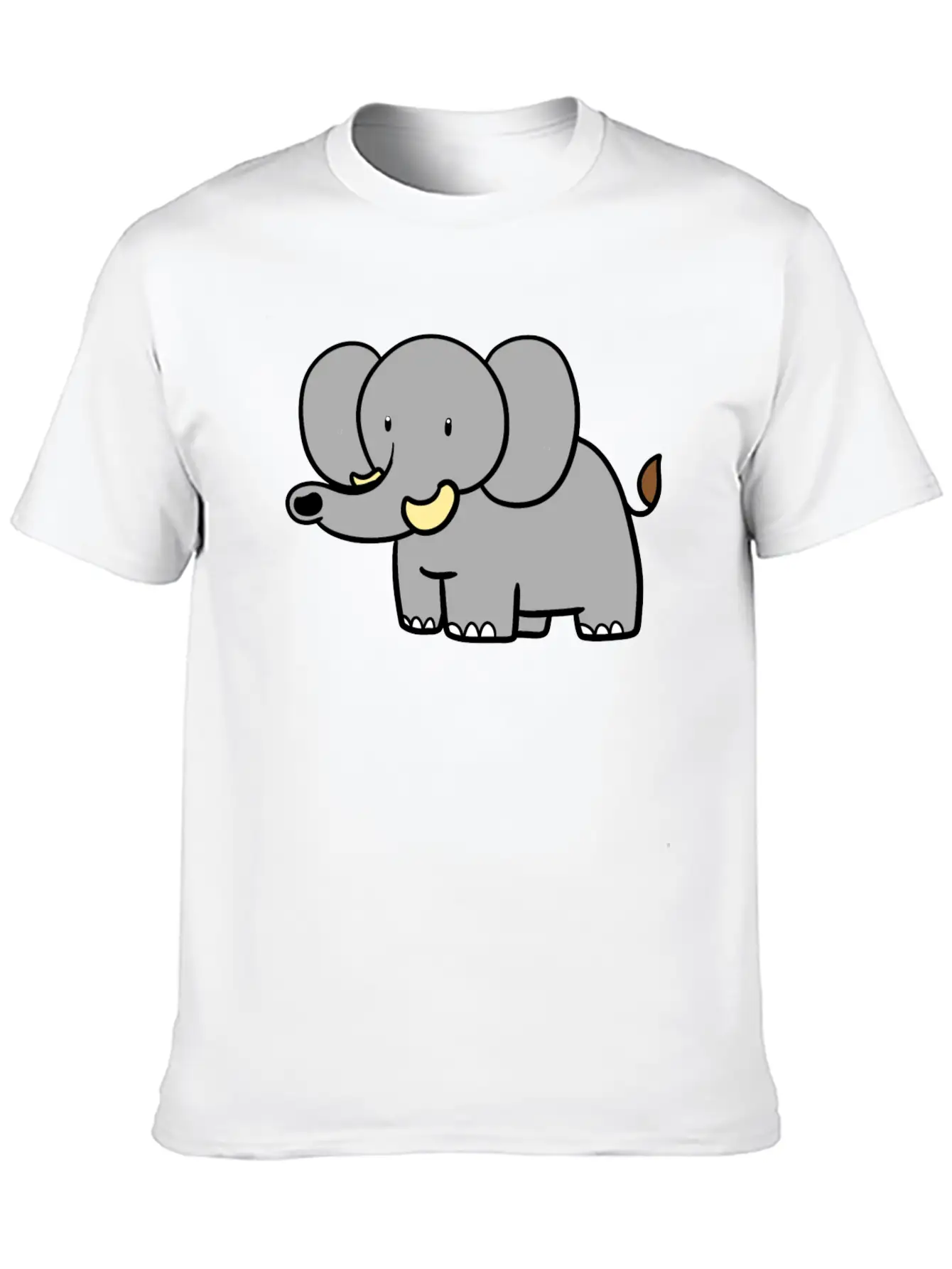 Standing Elephant Unisex Casual T-Shirt – Clean Design For Daily Comfort