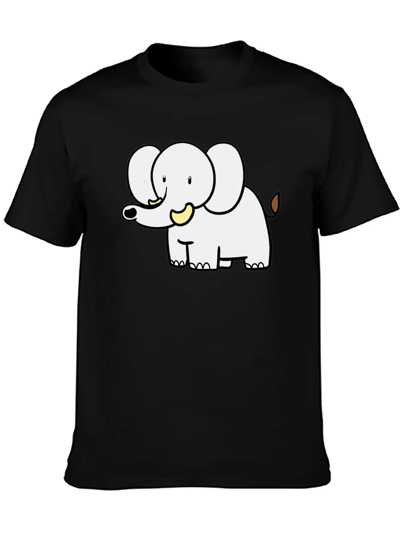 Standing Elephant Unisex Casual T-Shirt – Clean Design For Daily Comfort