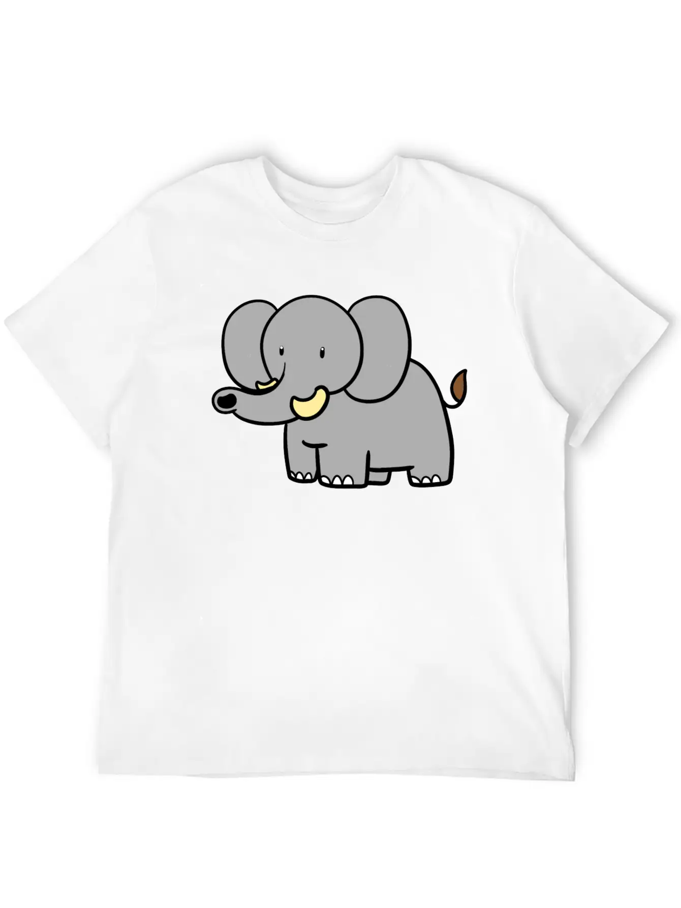 Standing Elephant Unisex Casual T-Shirt – Clean Design For Daily Comfort