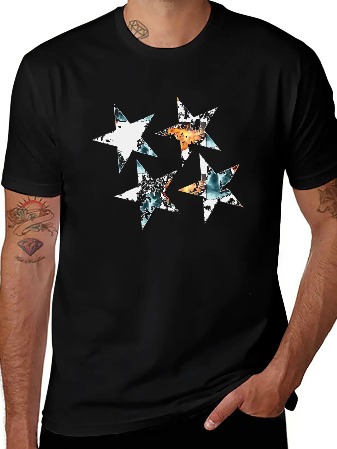Star Gift Idea Design Graphic Artwork Exclusive Unisex Casual T-Shirt – Clean Design For Daily Comfort