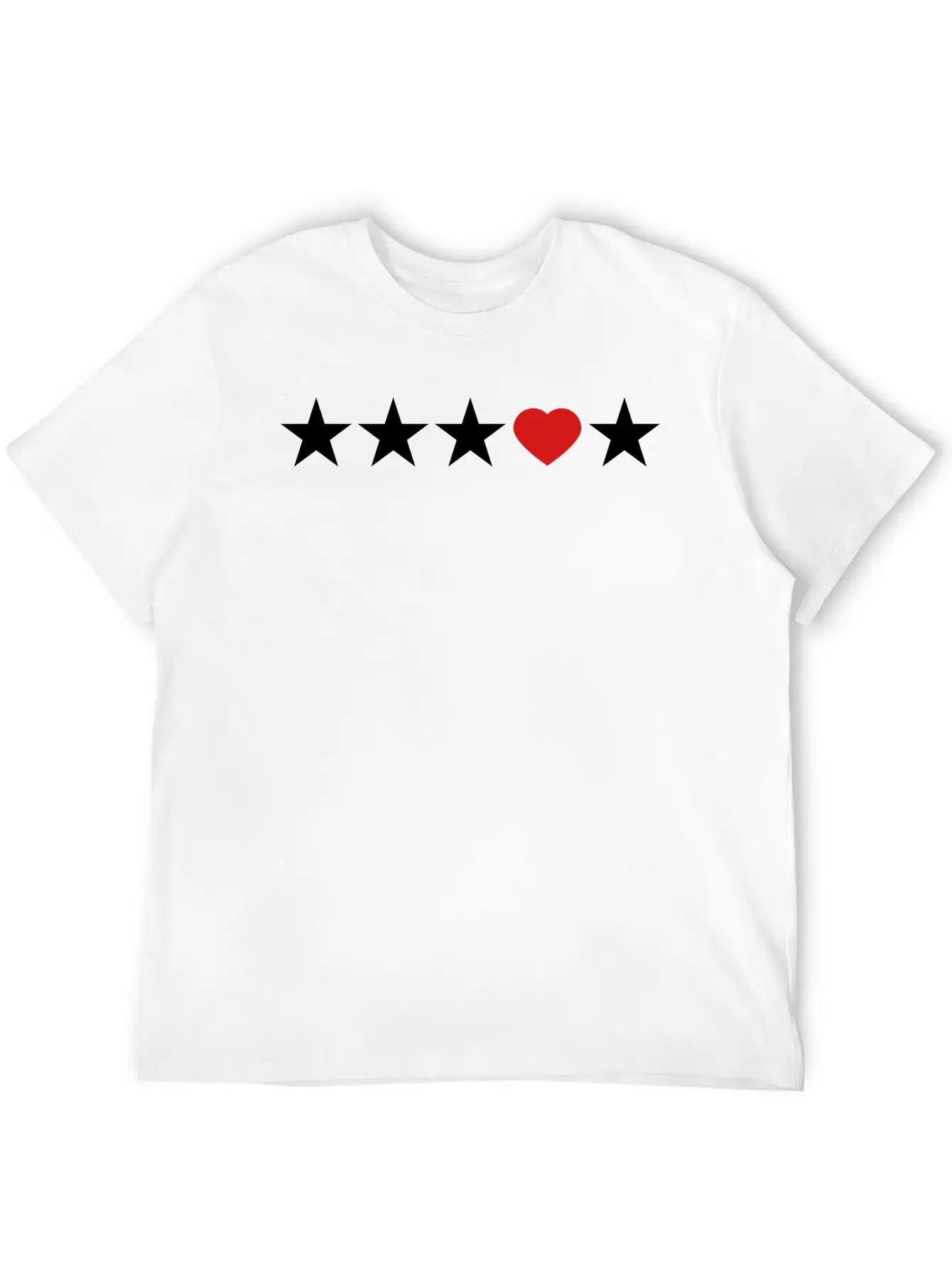 Star Heart Love Be Different Shape Symbols Unisex Casual T-Shirt – Clean Design For Daily Comfort