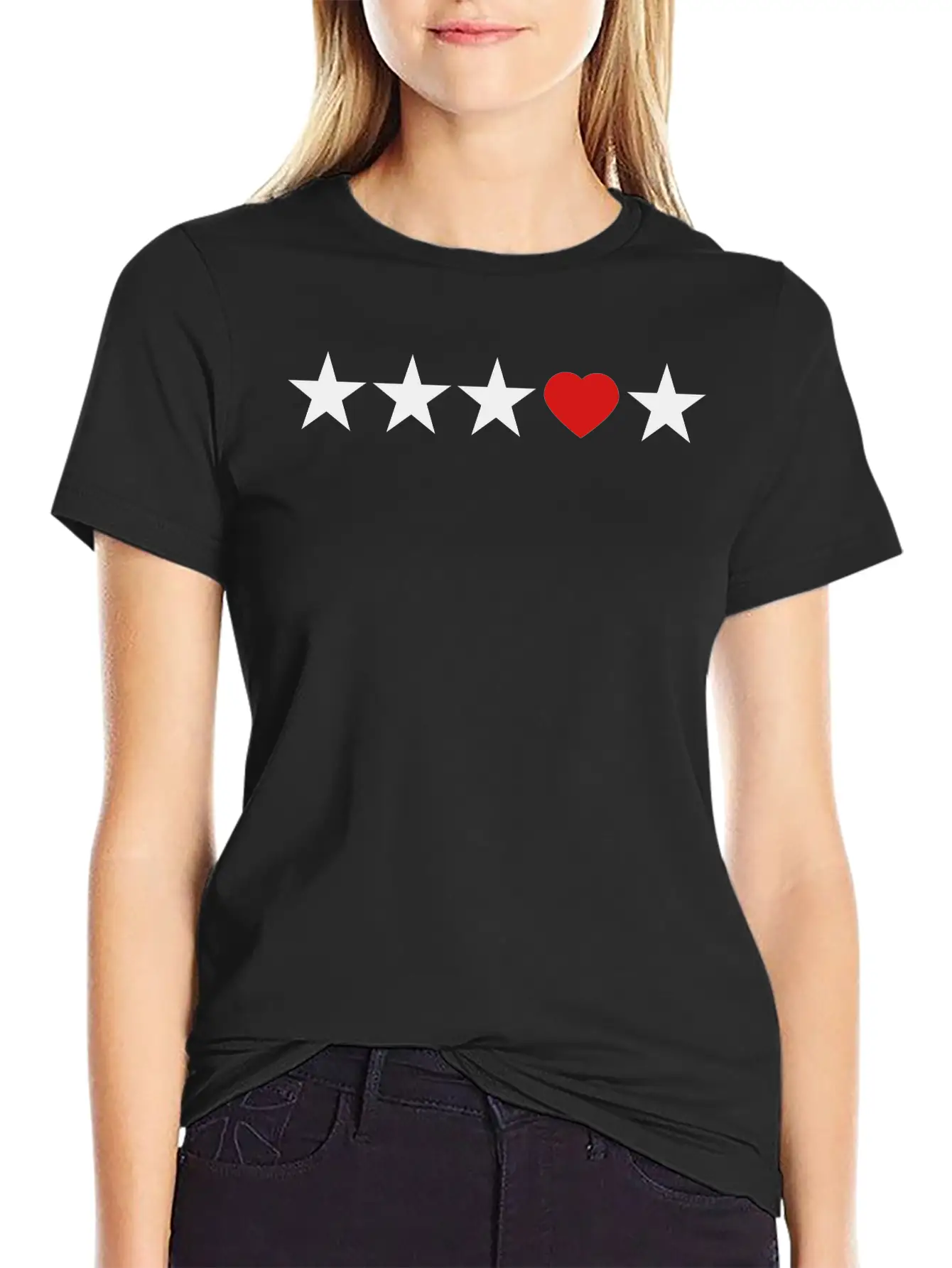 Star Heart Love Be Different Shape Symbols Unisex Casual T-Shirt – Clean Design For Daily Comfort
