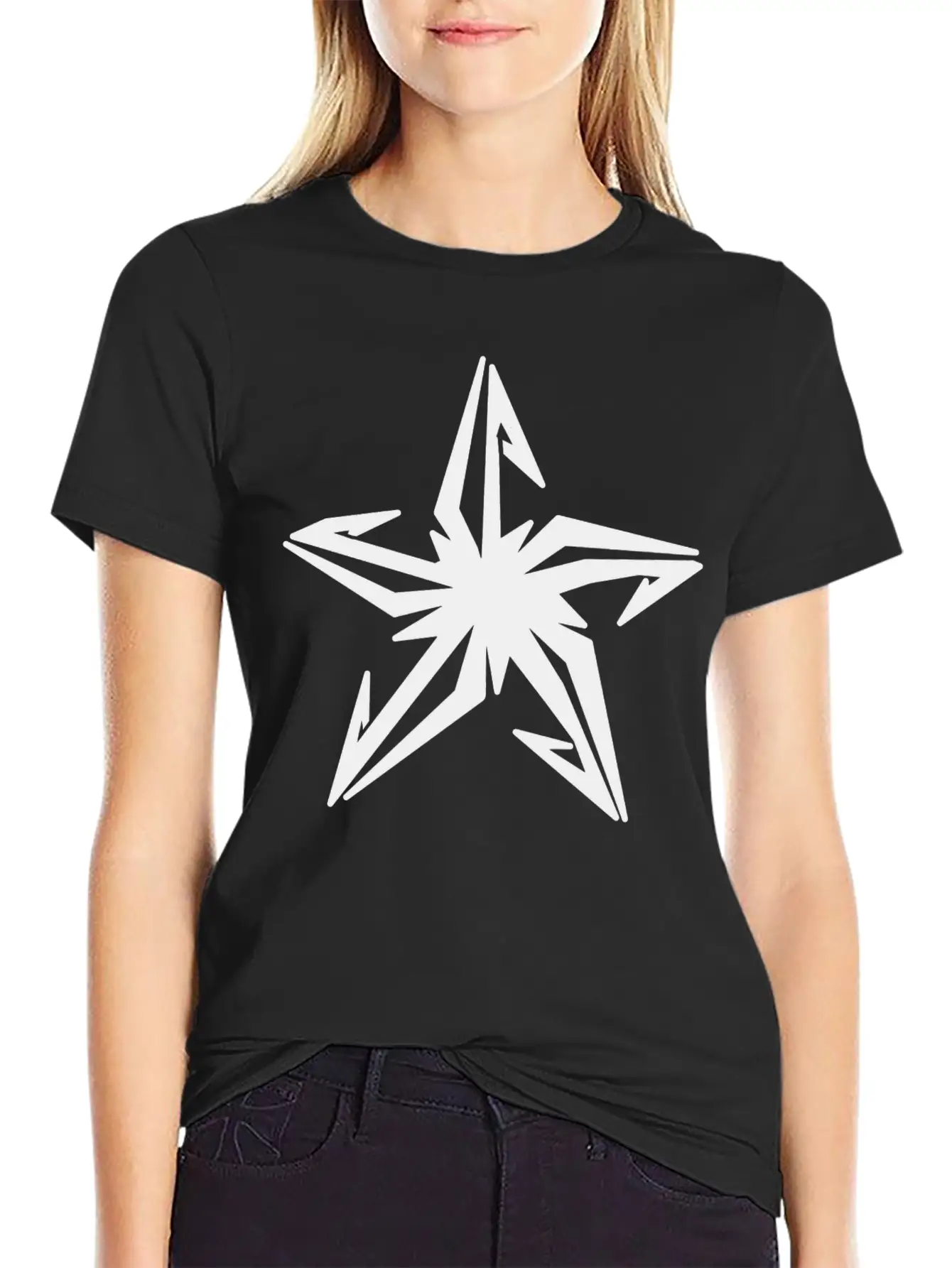 Star Hook Symbol Unisex Casual T-Shirt – Clean Design For Daily Comfort