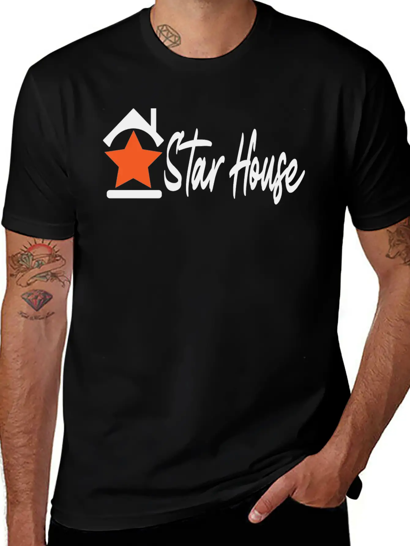 Star House Relaxed Everyday Tee – Lightweight And Durable Cotton