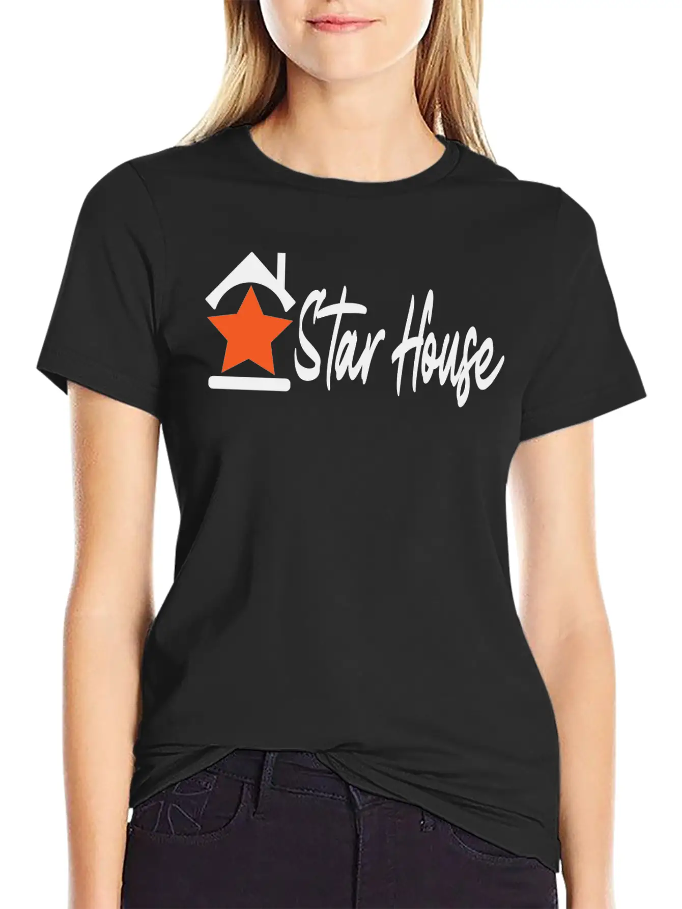 Star House Relaxed Everyday Tee – Lightweight And Durable Cotton