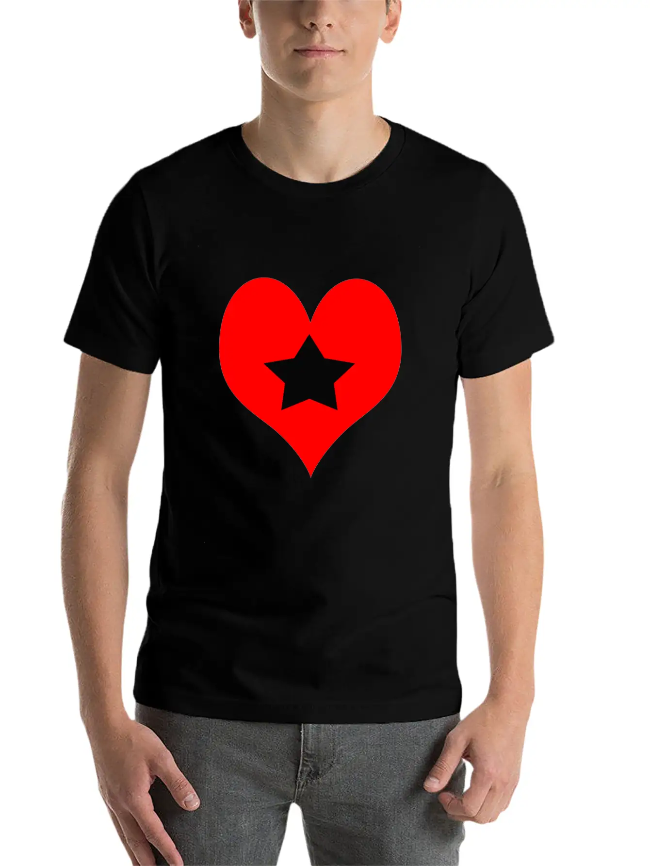 Star Love Stylish Everyday T-Shirt – Unisex Basic Cotton Tee