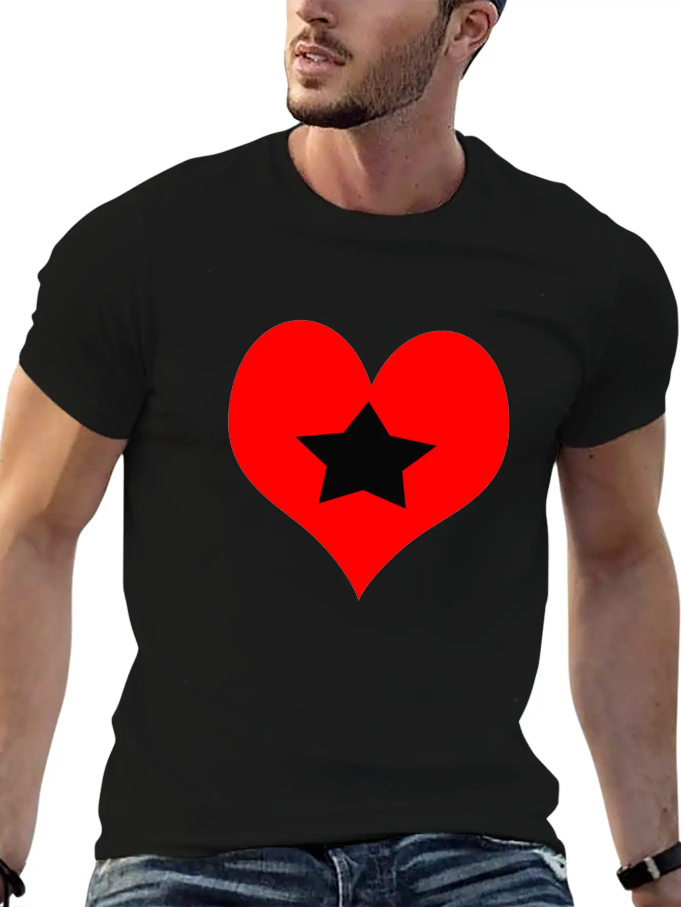 Star Love Stylish Everyday T-Shirt – Unisex Basic Cotton Tee