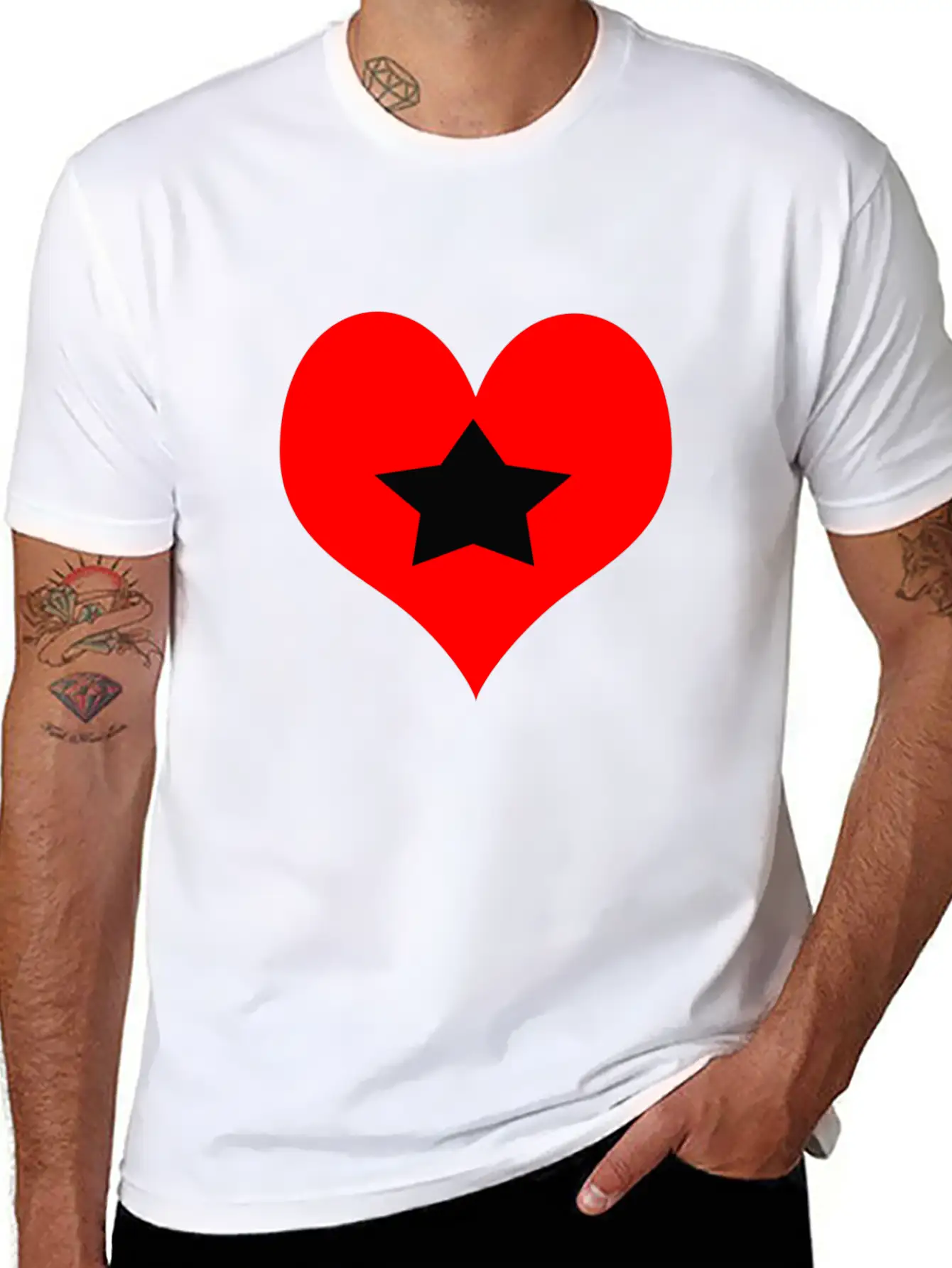 Star Love Stylish Everyday T-Shirt – Unisex Basic Cotton Tee