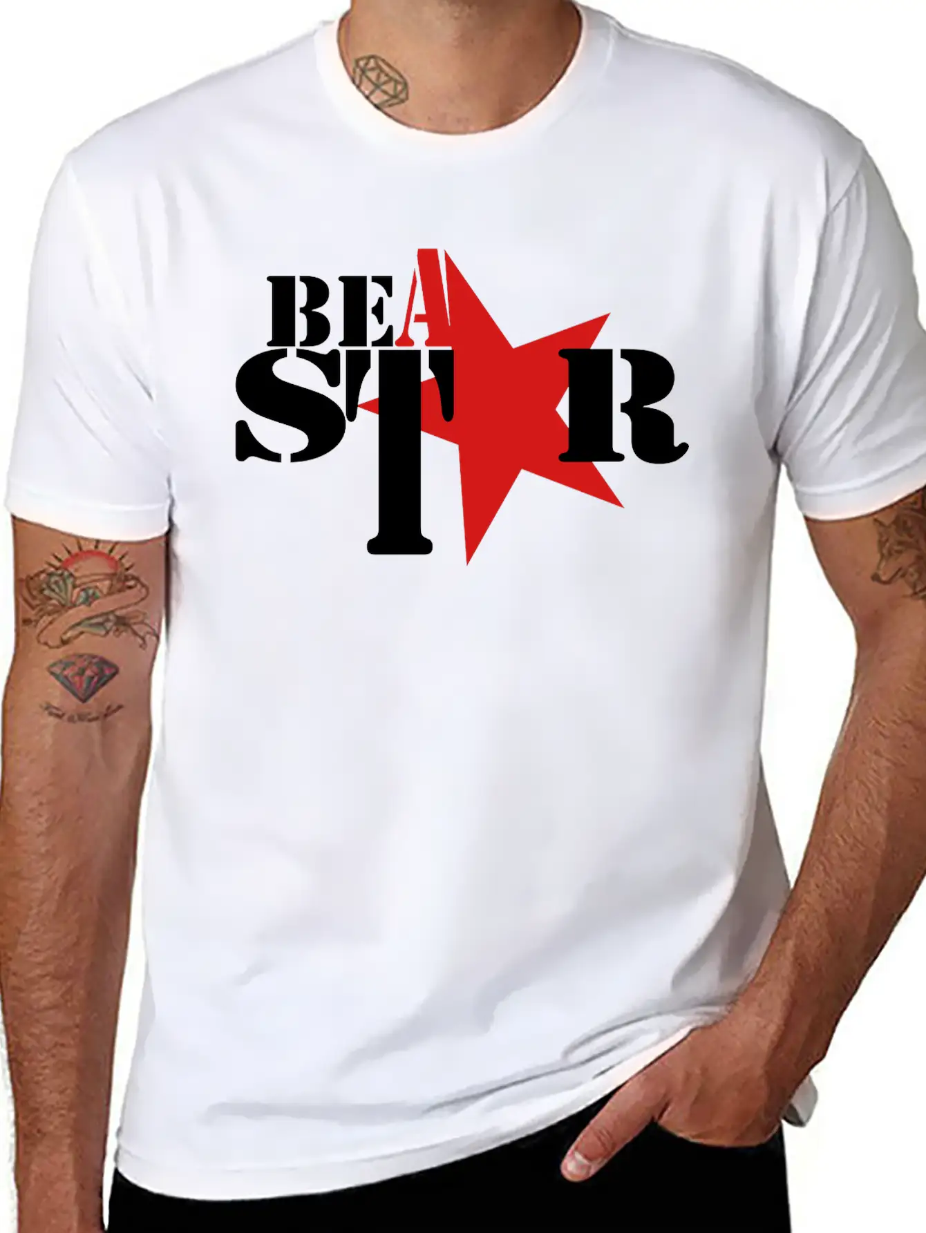Star Modern Fit Casual T-Shirt – Clean And Versatile Design