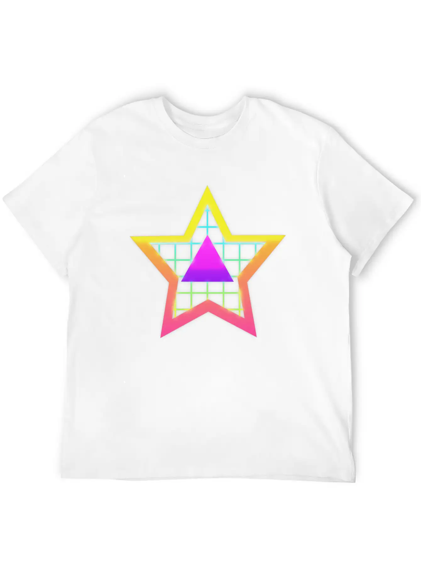 Star Neon Vintage Retro Style 90s Unisex Casual T-Shirt – Clean Design For Daily Comfort