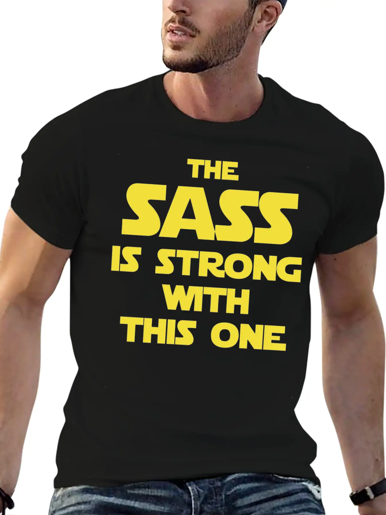 Star Wars - The Sass Is Strong Star Wars Basic Graphic T-Shirt – Daily Comfort In Soft Cotton