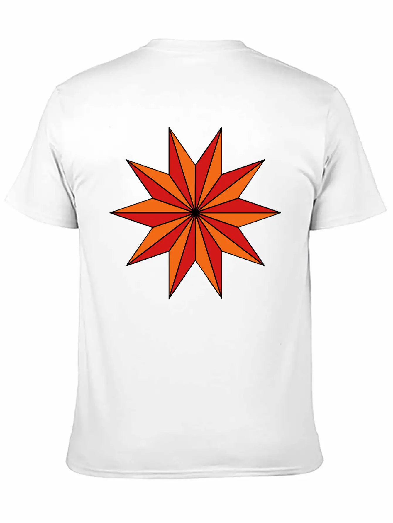 Star With 10 Rays Unisex Casual T-Shirt – Clean Design For Daily Comfort