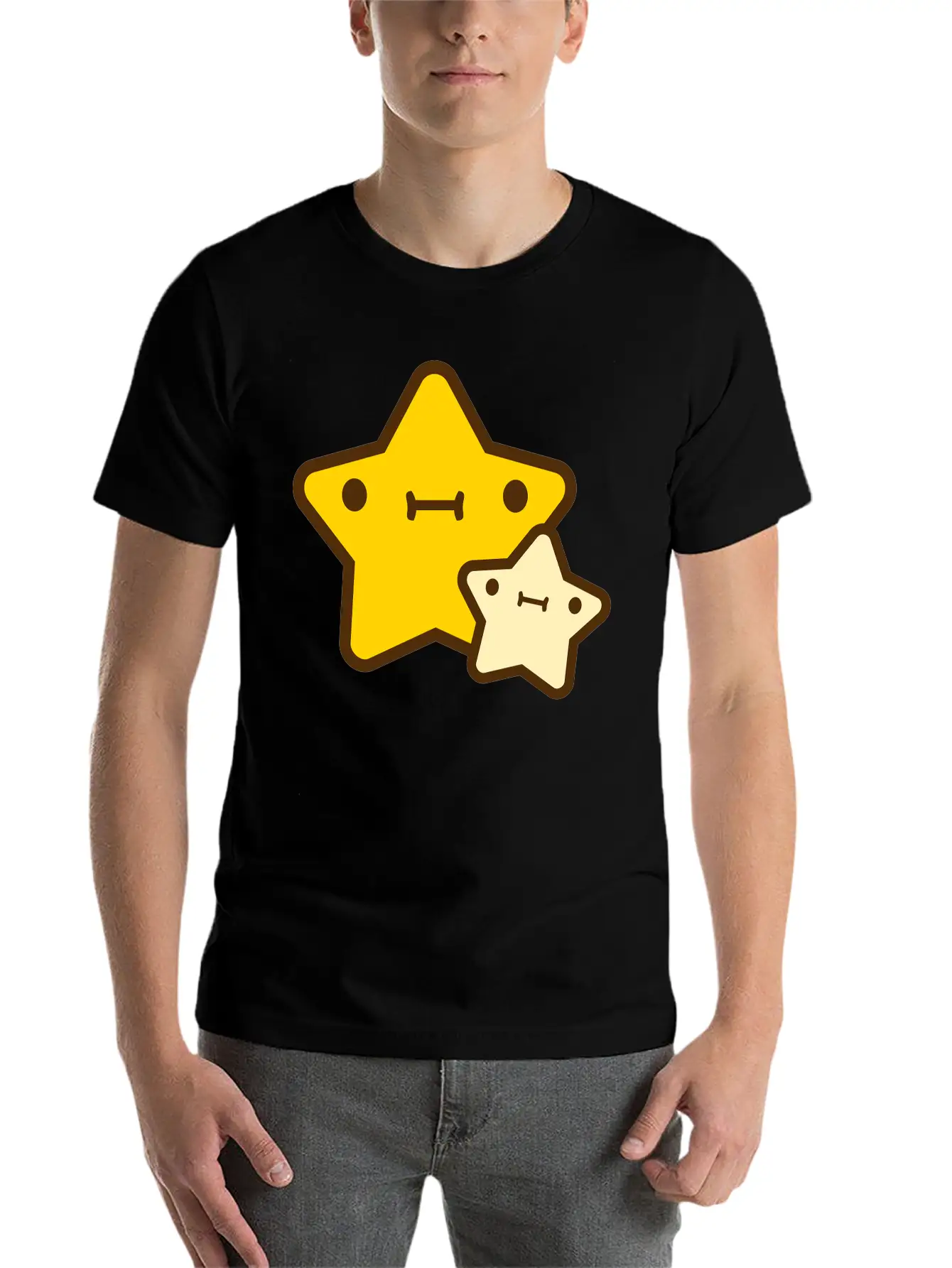 Star With Kid Essential Cotton Tee For Daily Outfits – Unisex Style
