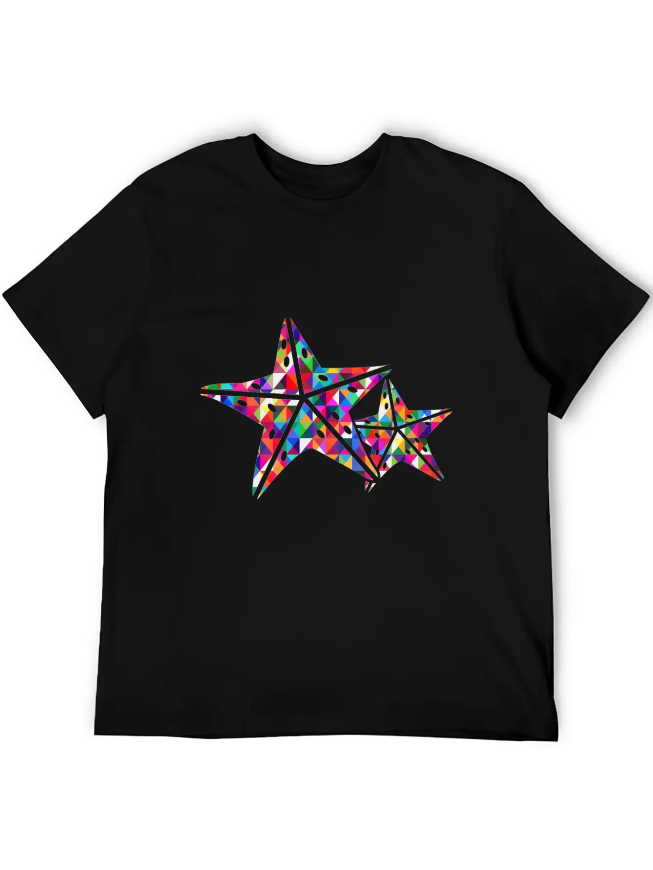Starfish 2 Starfish Mosaic Colourful Stylish Everyday T-Shirt – Unisex Basic Cotton Tee
