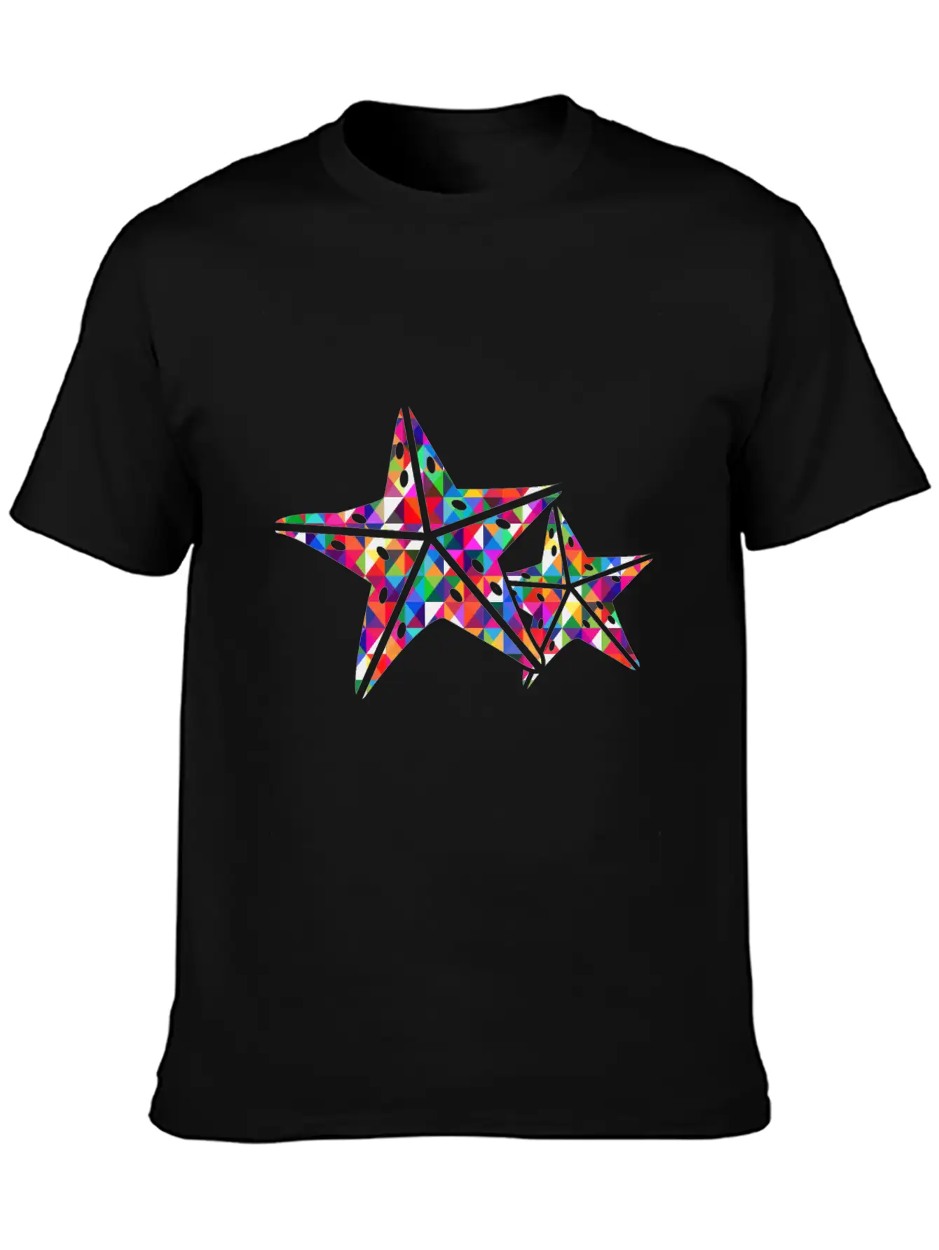 Starfish 2 Starfish Mosaic Colourful Stylish Everyday T-Shirt – Unisex Basic Cotton Tee
