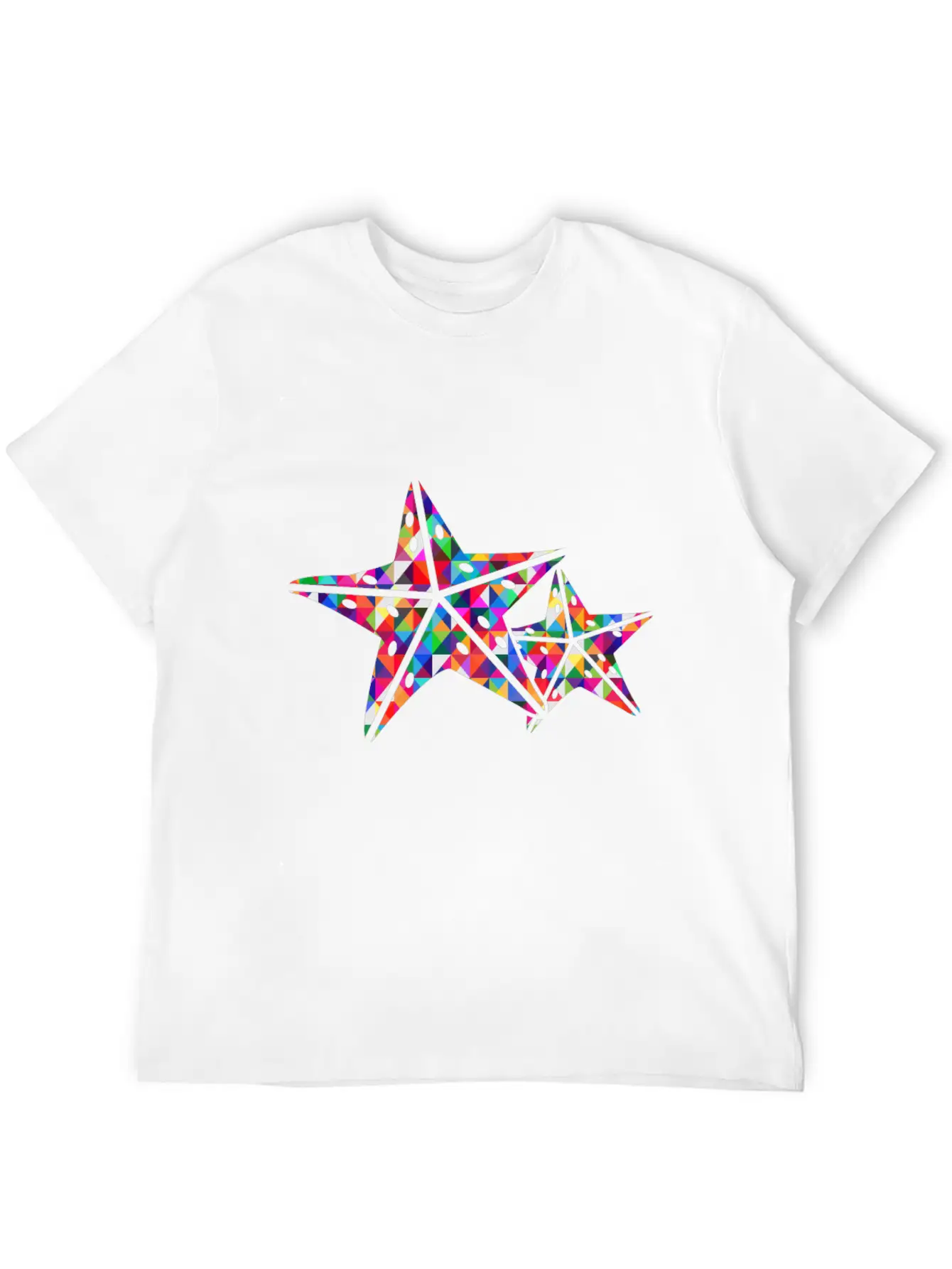 Starfish 2 Starfish Mosaic Colourful Stylish Everyday T-Shirt – Unisex Basic Cotton Tee