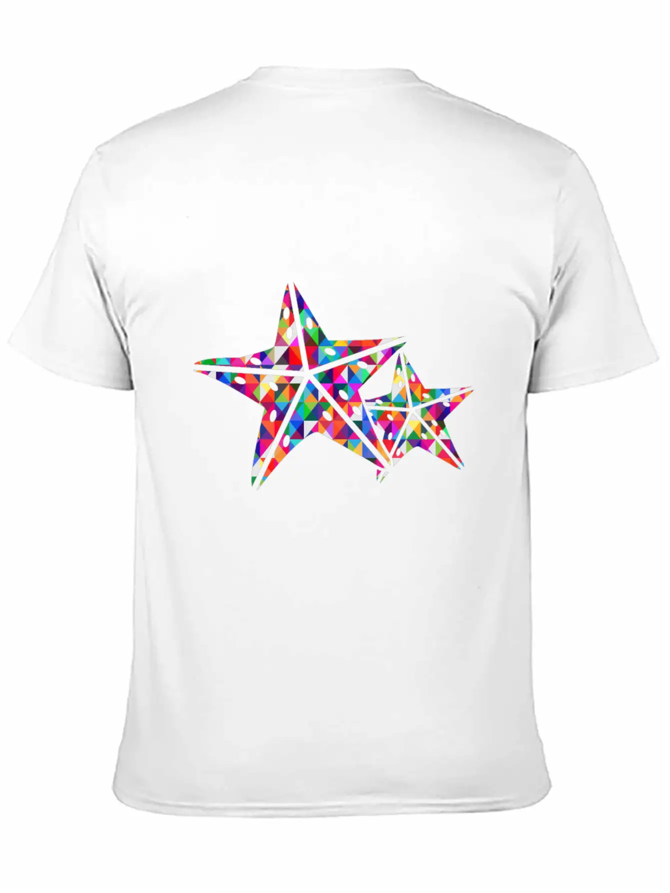 Starfish 2 Starfish Mosaic Colourful Stylish Everyday T-Shirt – Unisex Basic Cotton Tee