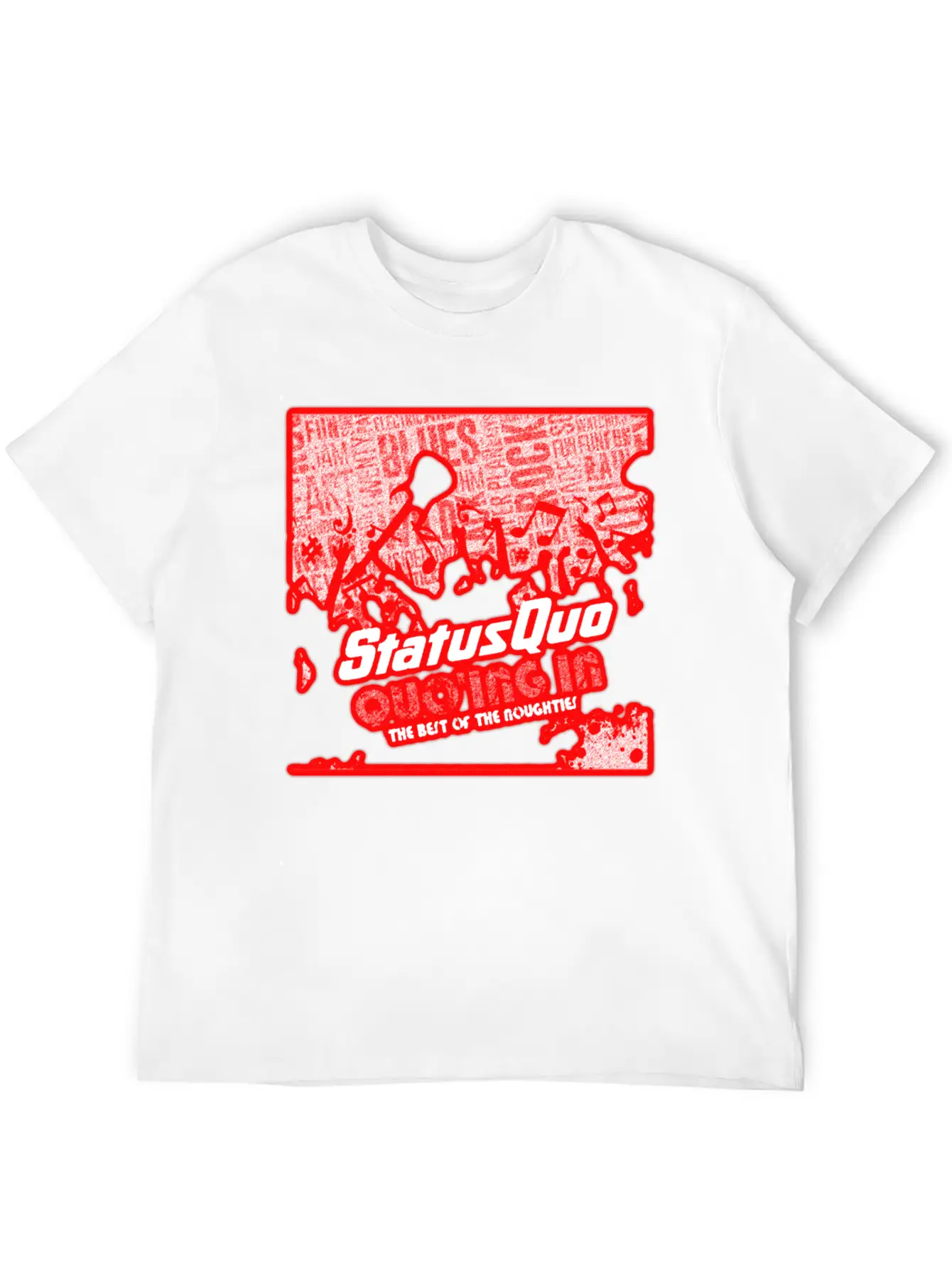 Status Quo Announce New Album Quo Ing In The Best Lightweight Cotton T-Shirt – Daily Comfort Graphic Shirt