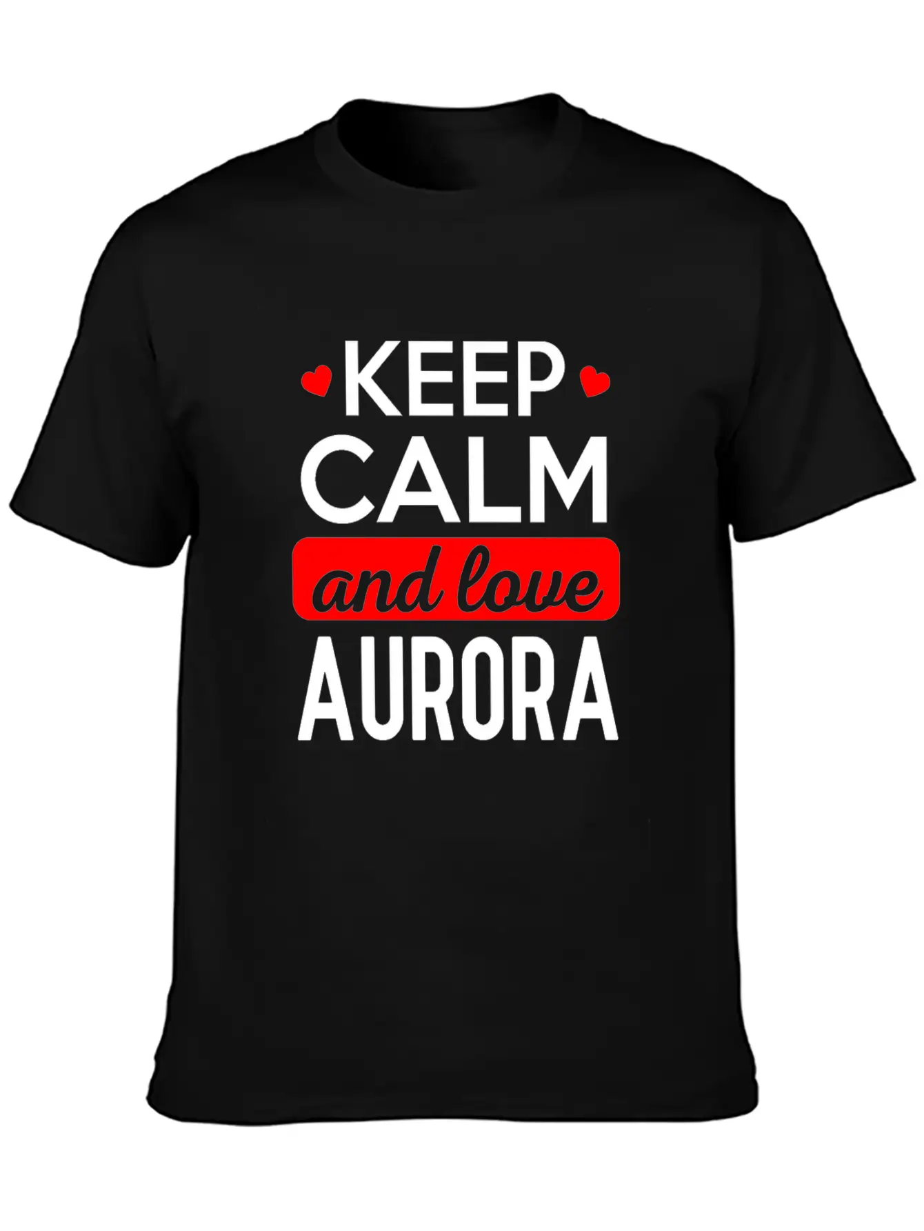 Stay Calm And Dear Aurora Modern Fit Casual T-Shirt – Clean And Versatile Design