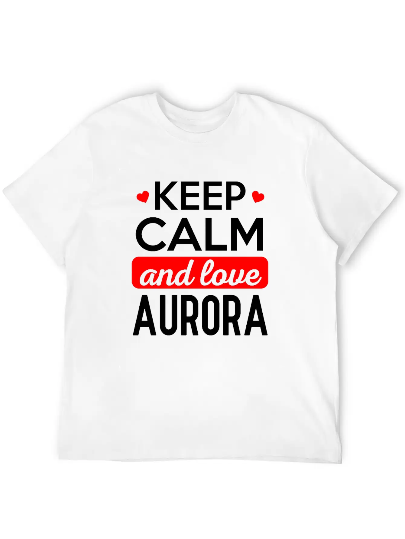 Stay Calm And Dear Aurora Modern Fit Casual T-Shirt – Clean And Versatile Design
