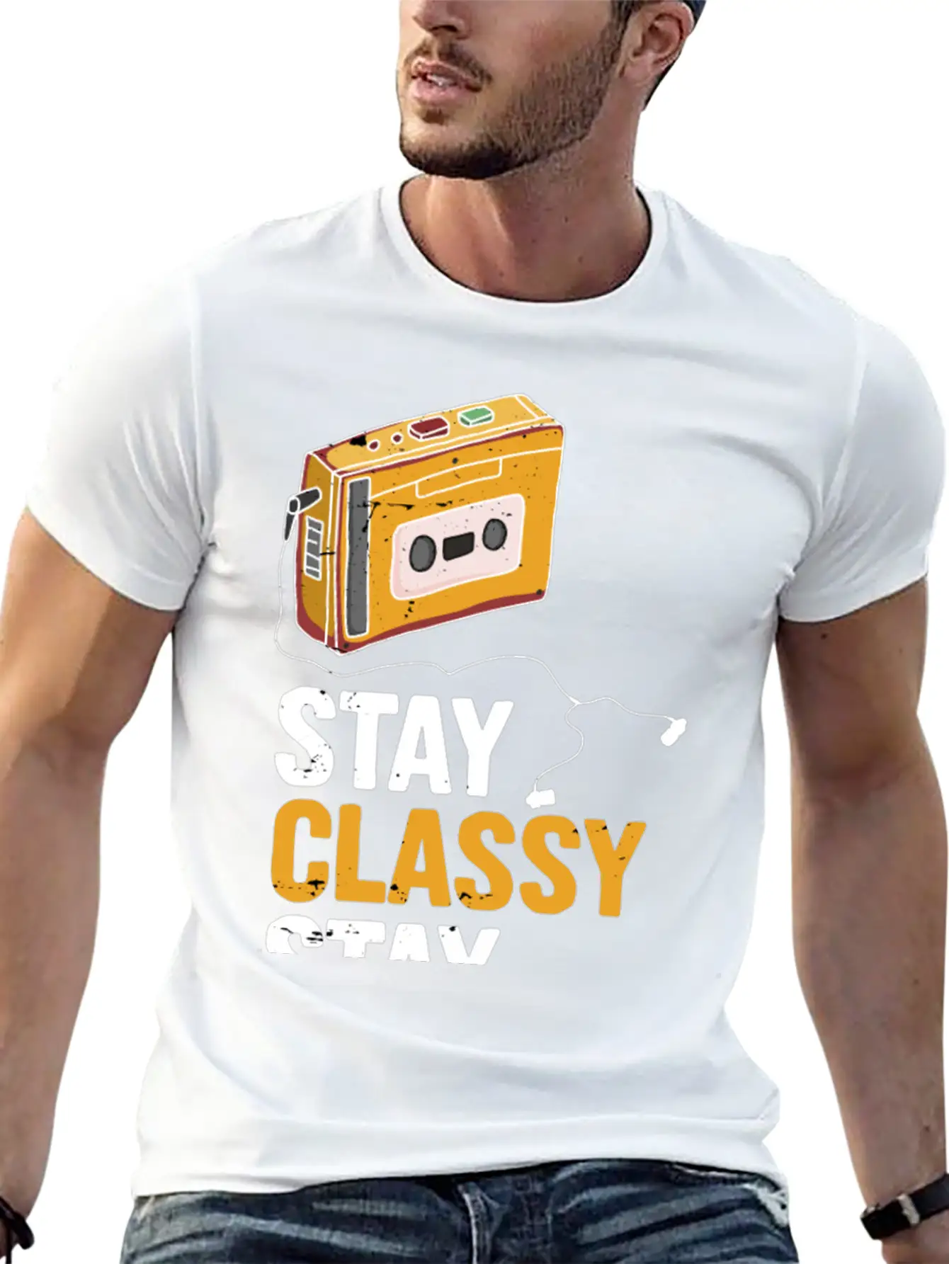 Stay Classy Stay Awesome Essential Cotton Tee For Daily Outfits – Unisex Style