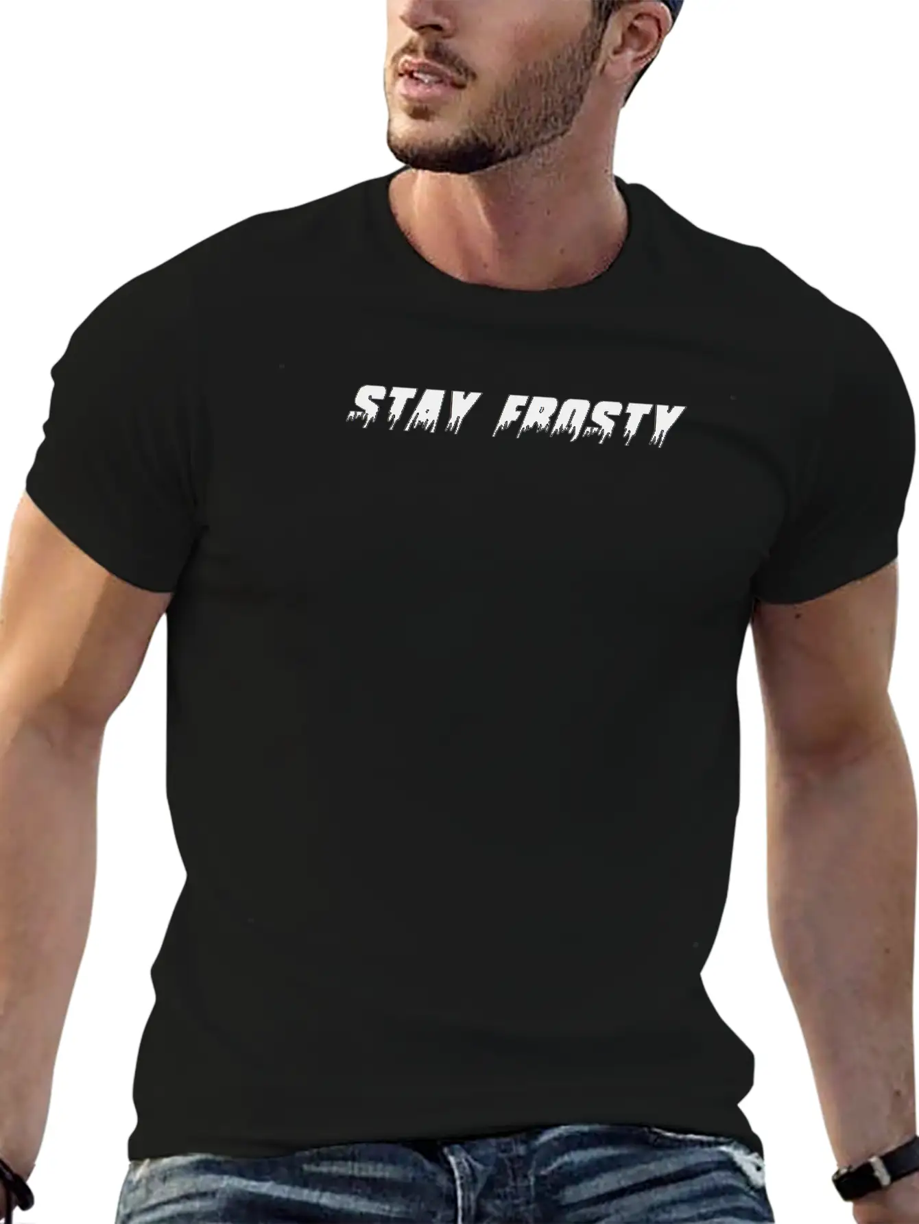 Stay Frosty Lightweight Cotton T-Shirt – Daily Comfort Graphic Shirt