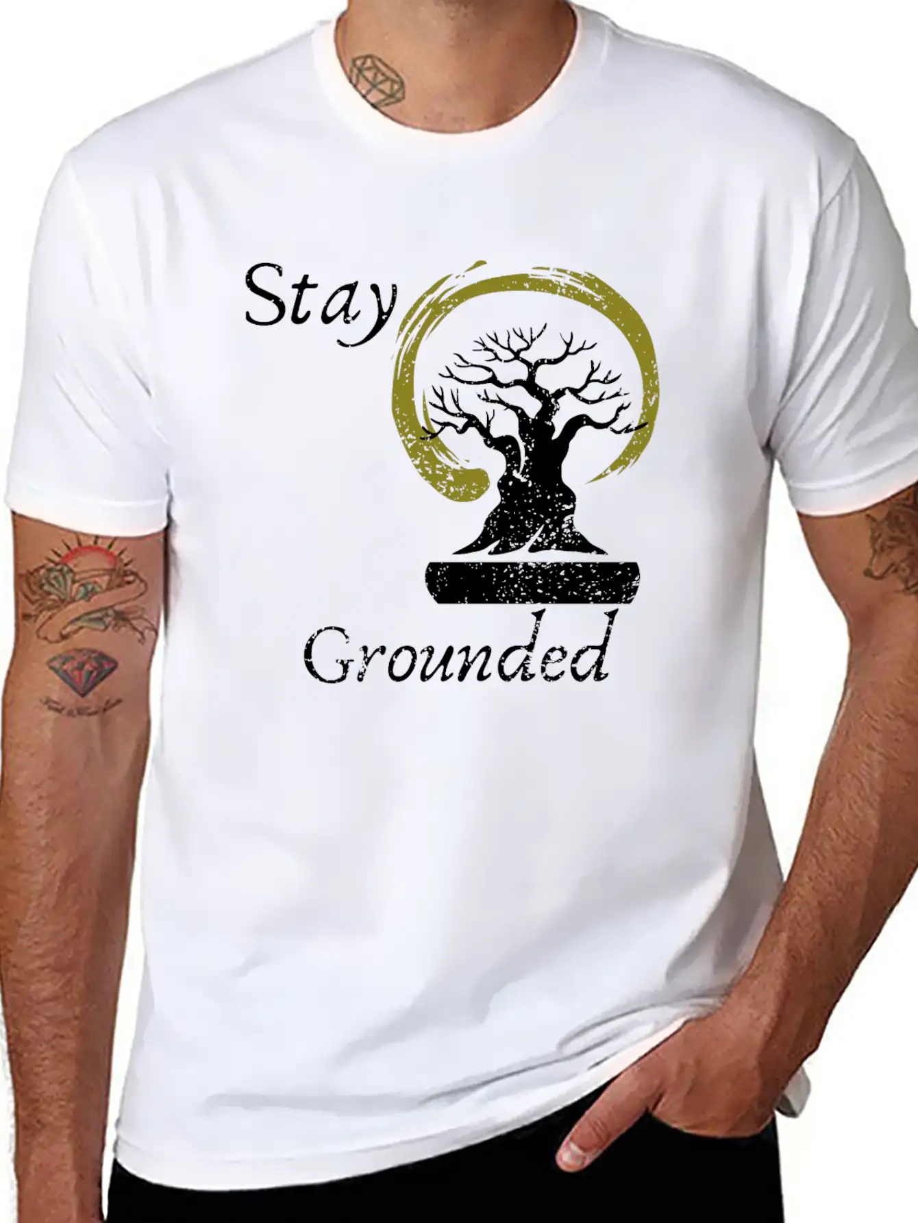 Stay Grounded Graphic T-shirt Unisex Casual T-Shirt – Clean Design For Daily Comfort