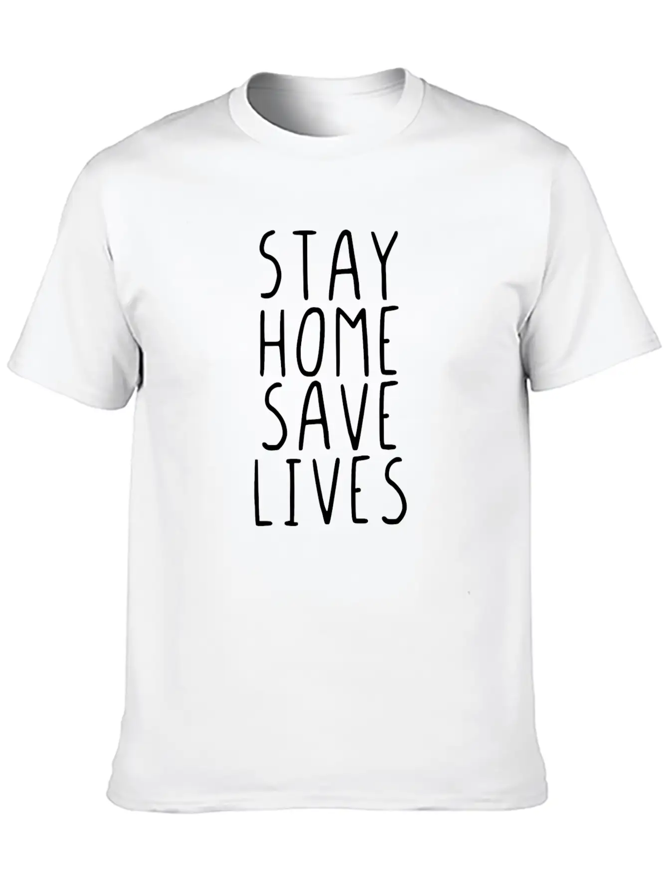 Stay Home Save Lives Unisex Casual T-Shirt – Clean Design For Daily Comfort