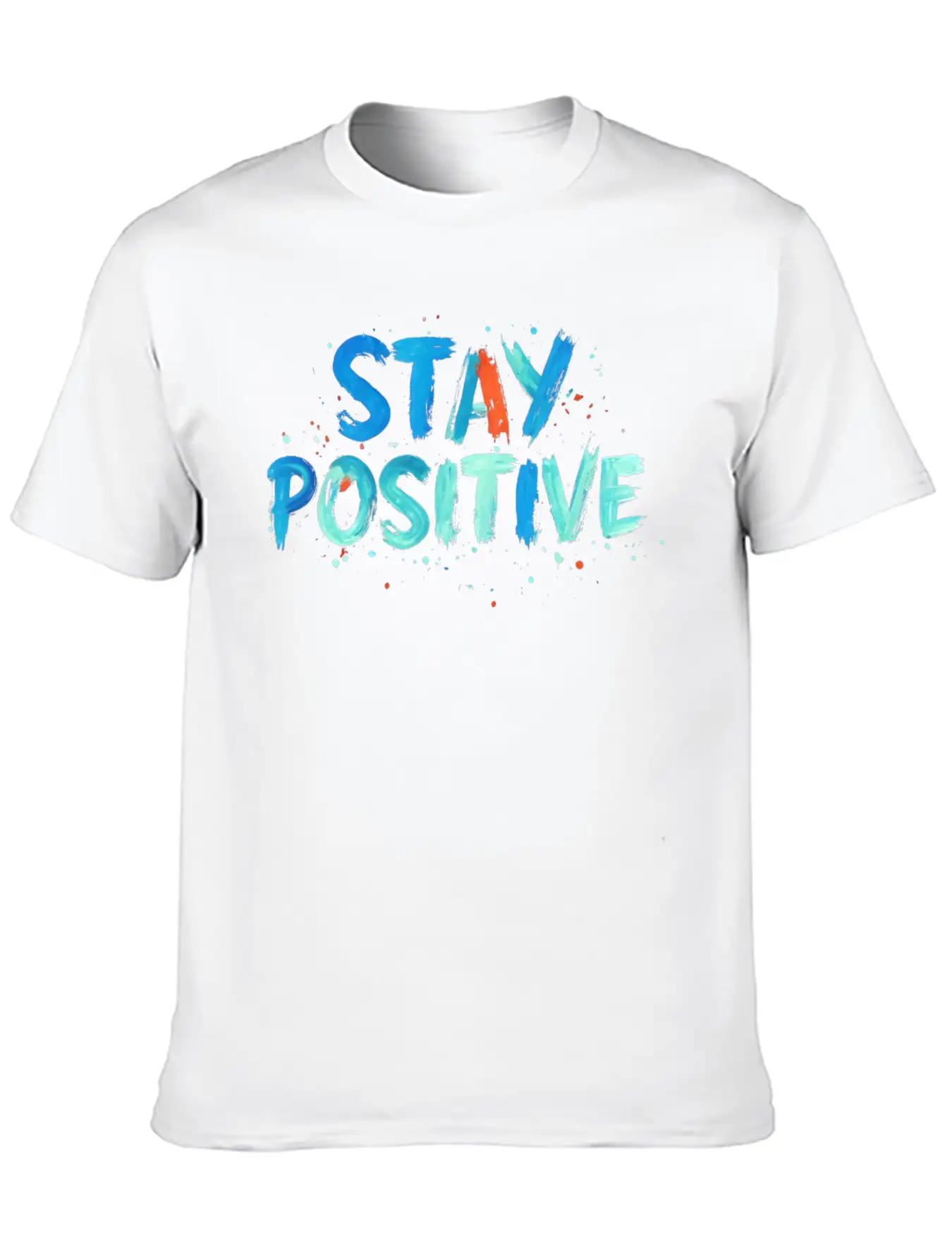 Stay Positive Soft Cotton Short Sleeve Tee – Unisex Wardrobe Staple