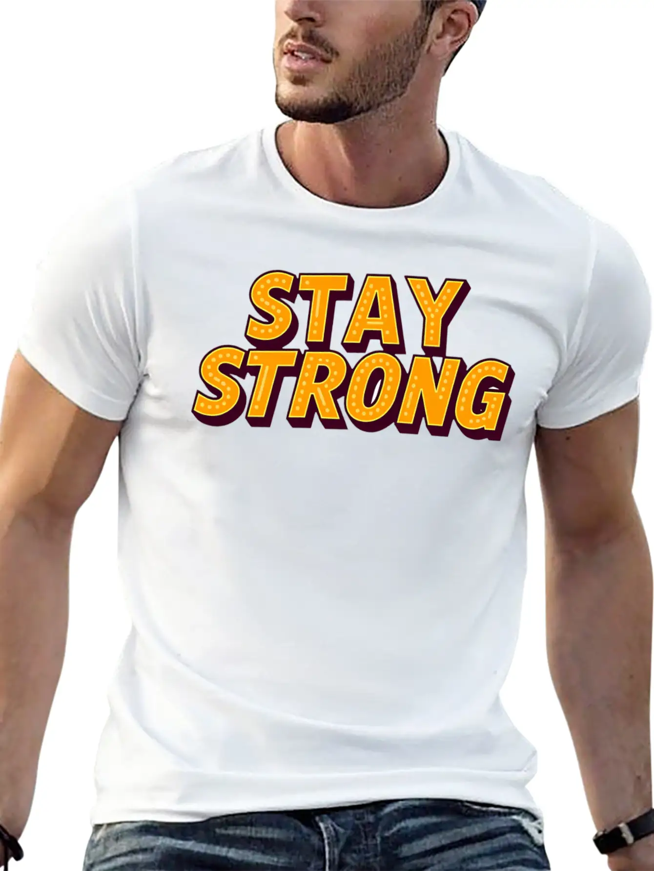 Stay Strong Unisex Casual T-Shirt – Clean Design For Daily Comfort