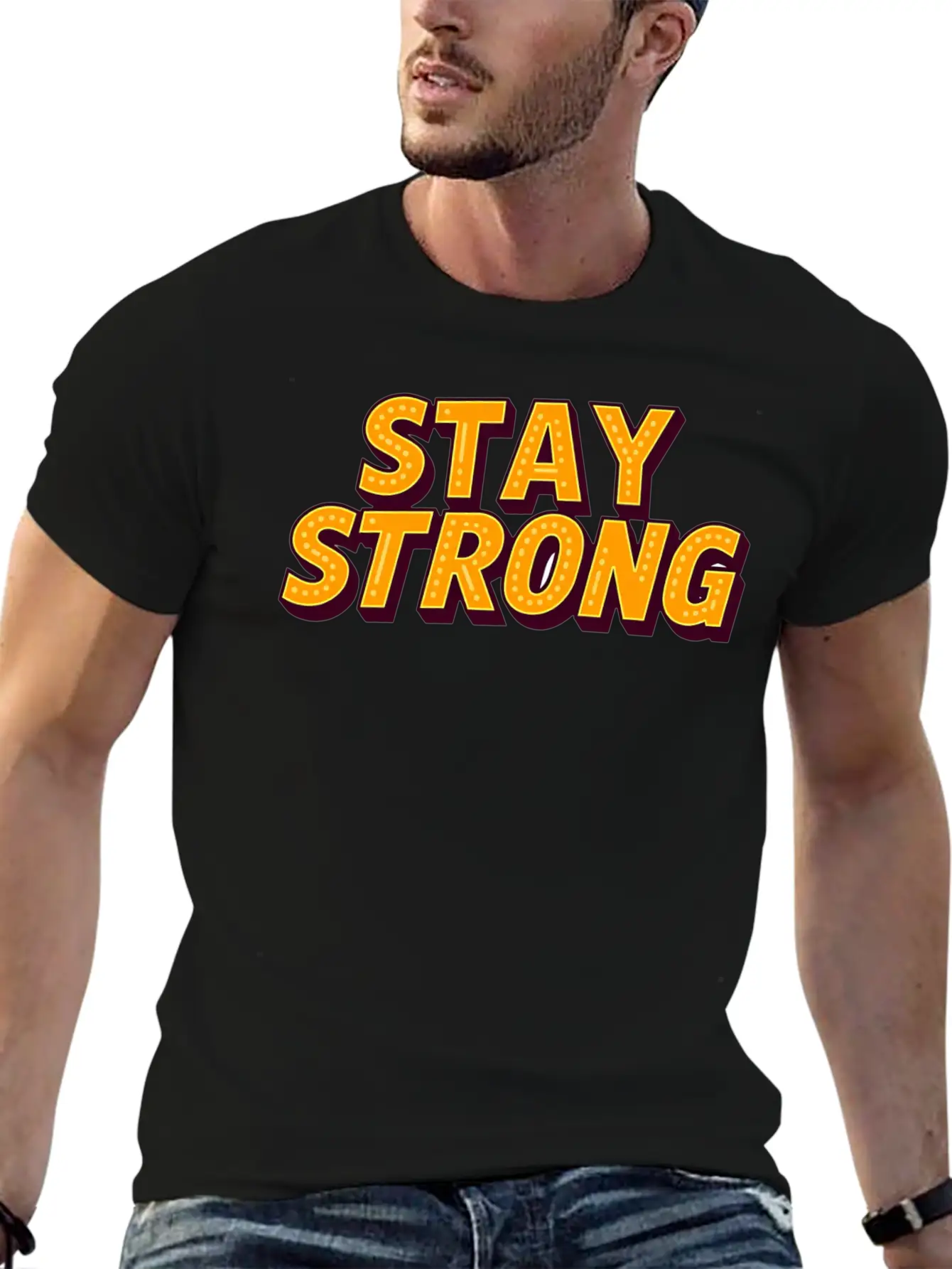 Stay Strong Unisex Casual T-Shirt – Clean Design For Daily Comfort