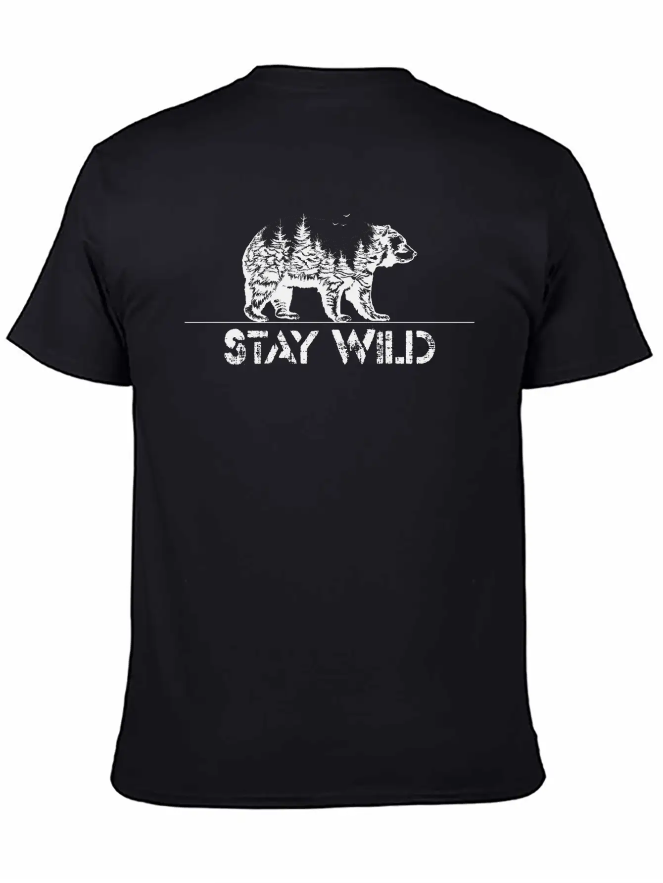 Stay Wild Basic Graphic T-Shirt – Daily Comfort In Soft Cotton