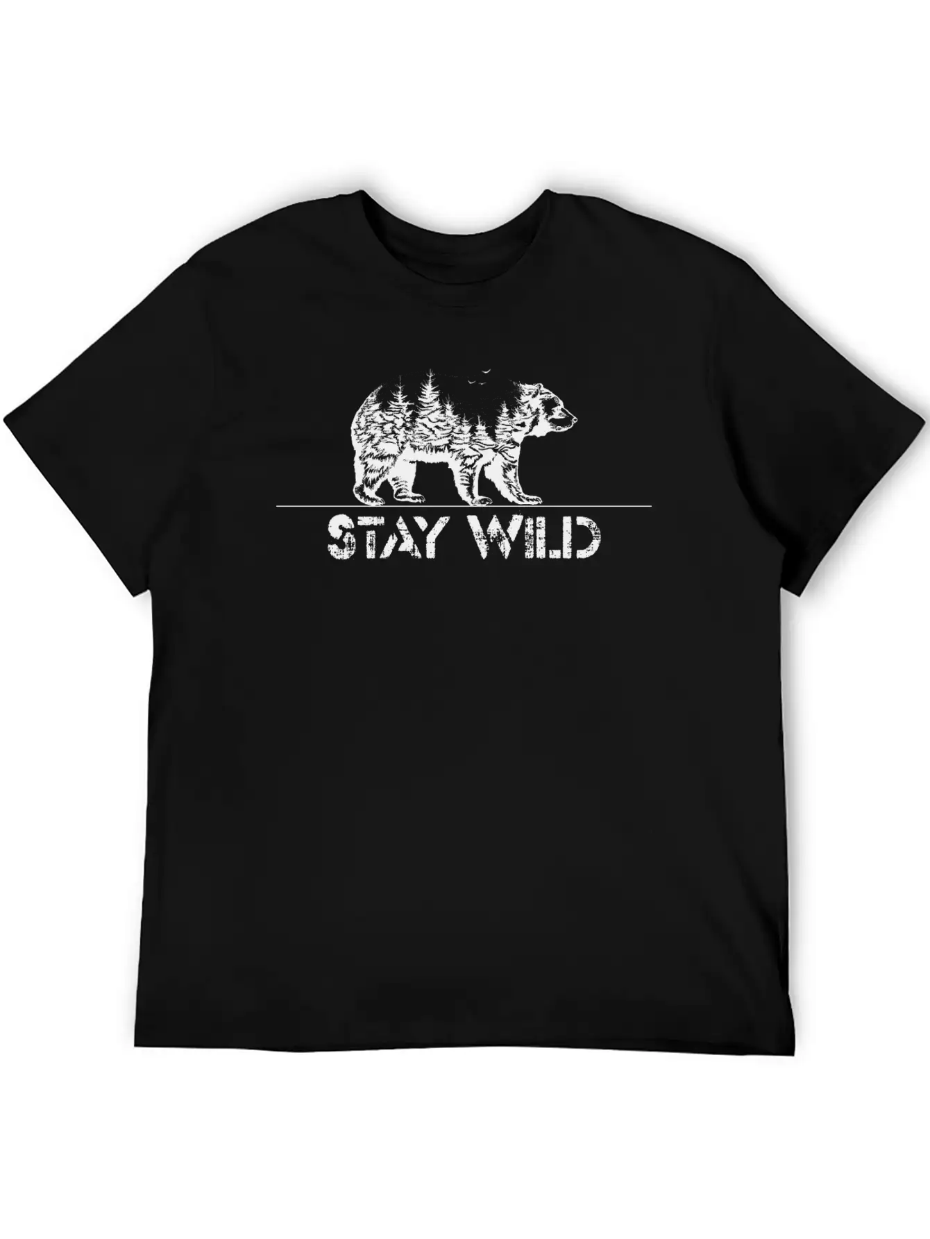Stay Wild Basic Graphic T-Shirt – Daily Comfort In Soft Cotton