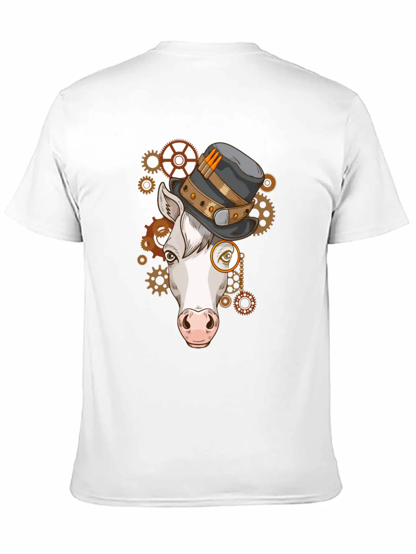 Steampunk Horse Riding Victorian Horses Steampunk Lightweight Cotton T-Shirt – Daily Comfort Graphic Shirt