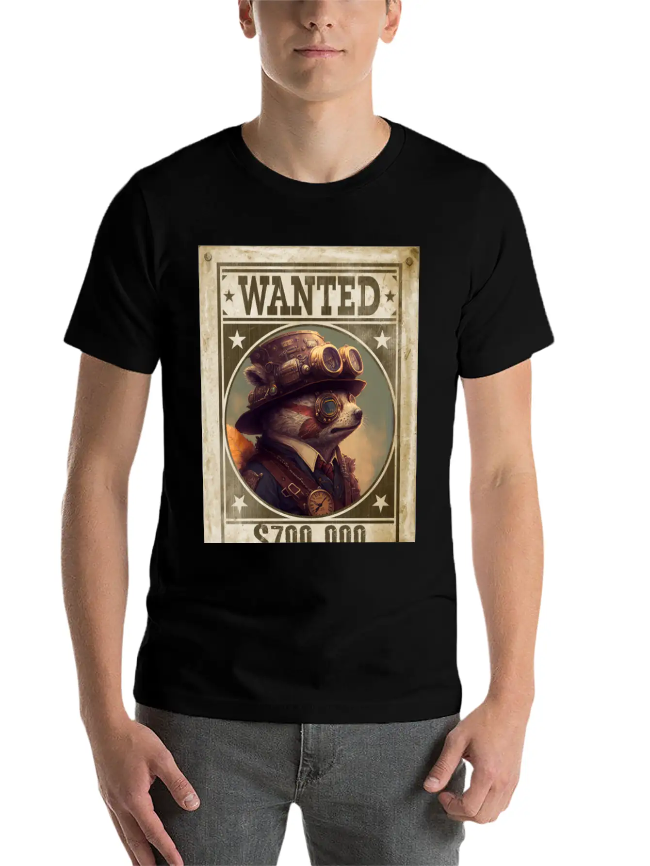 Steampunk Sloth The Fugitive Relaxed Everyday Tee – Lightweight And Durable Cotton