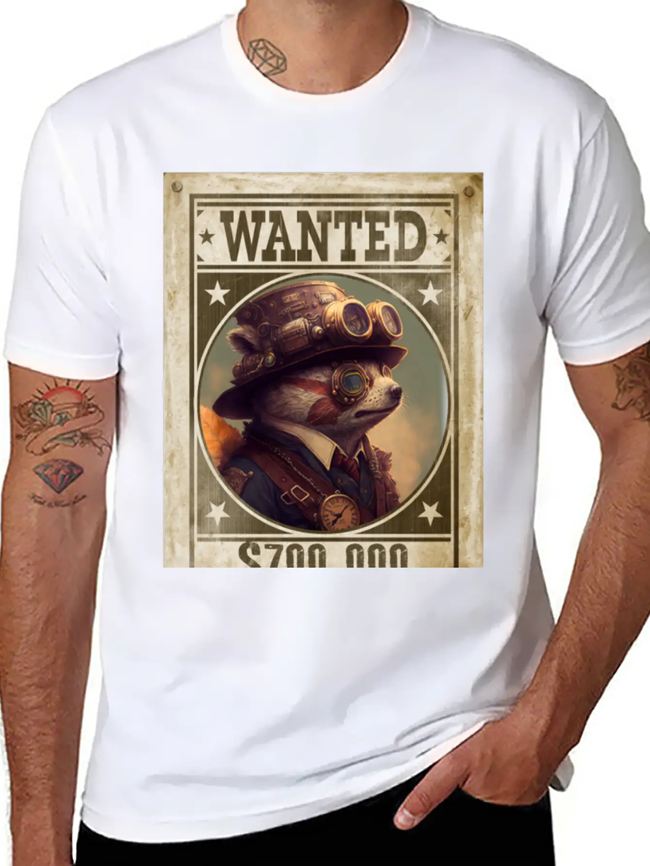 Steampunk Sloth The Fugitive Relaxed Everyday Tee – Lightweight And Durable Cotton