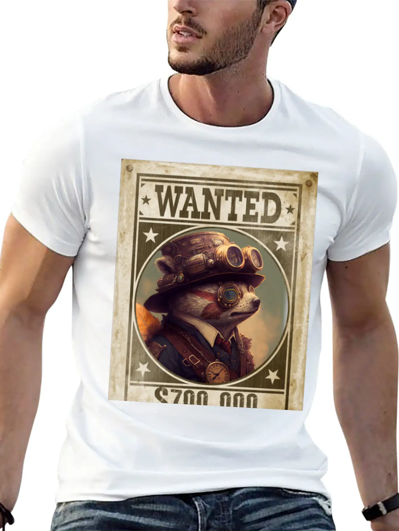 Steampunk Sloth The Fugitive Relaxed Everyday Tee – Lightweight And Durable Cotton