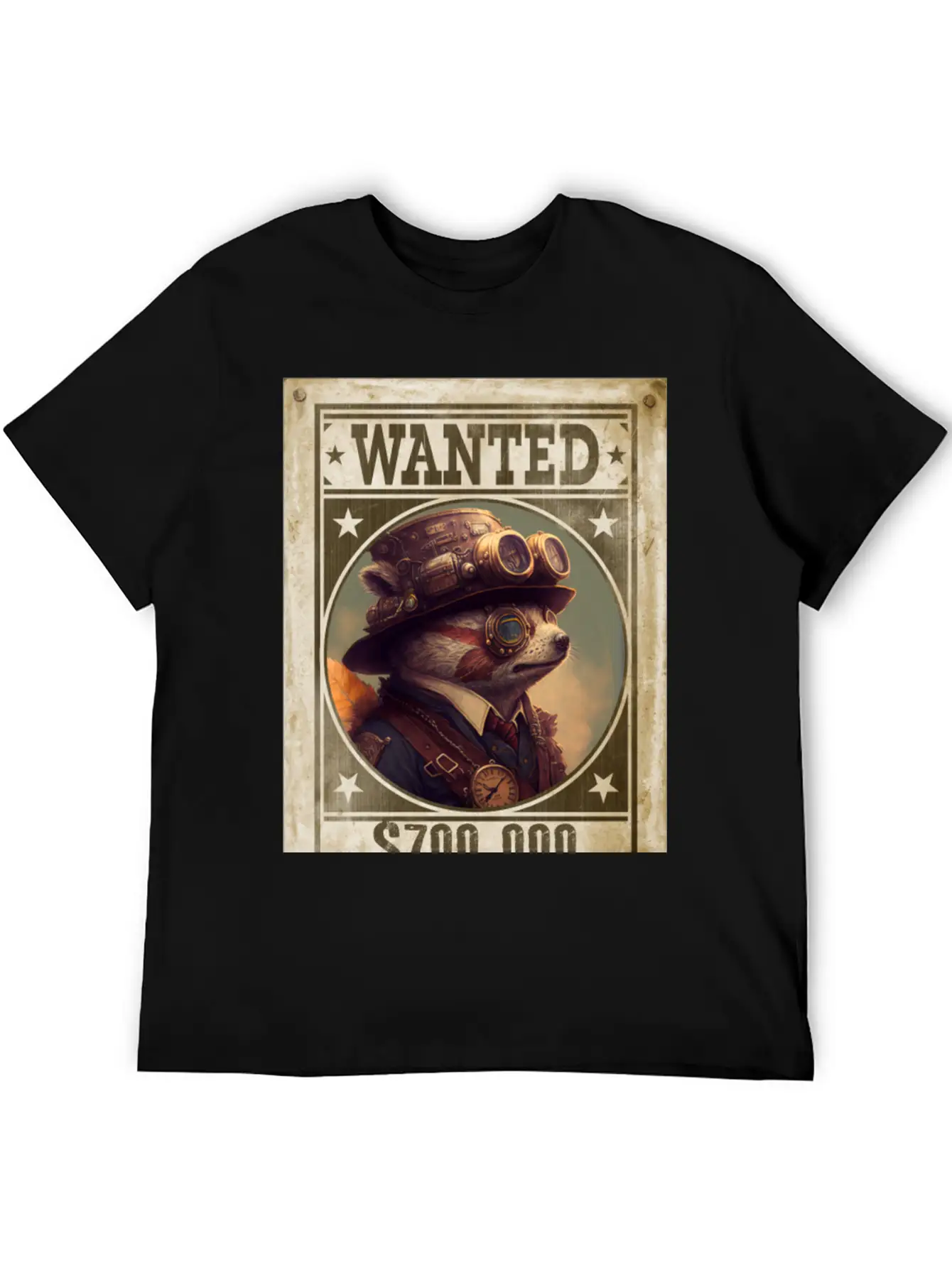 Steampunk Sloth The Fugitive Relaxed Everyday Tee – Lightweight And Durable Cotton