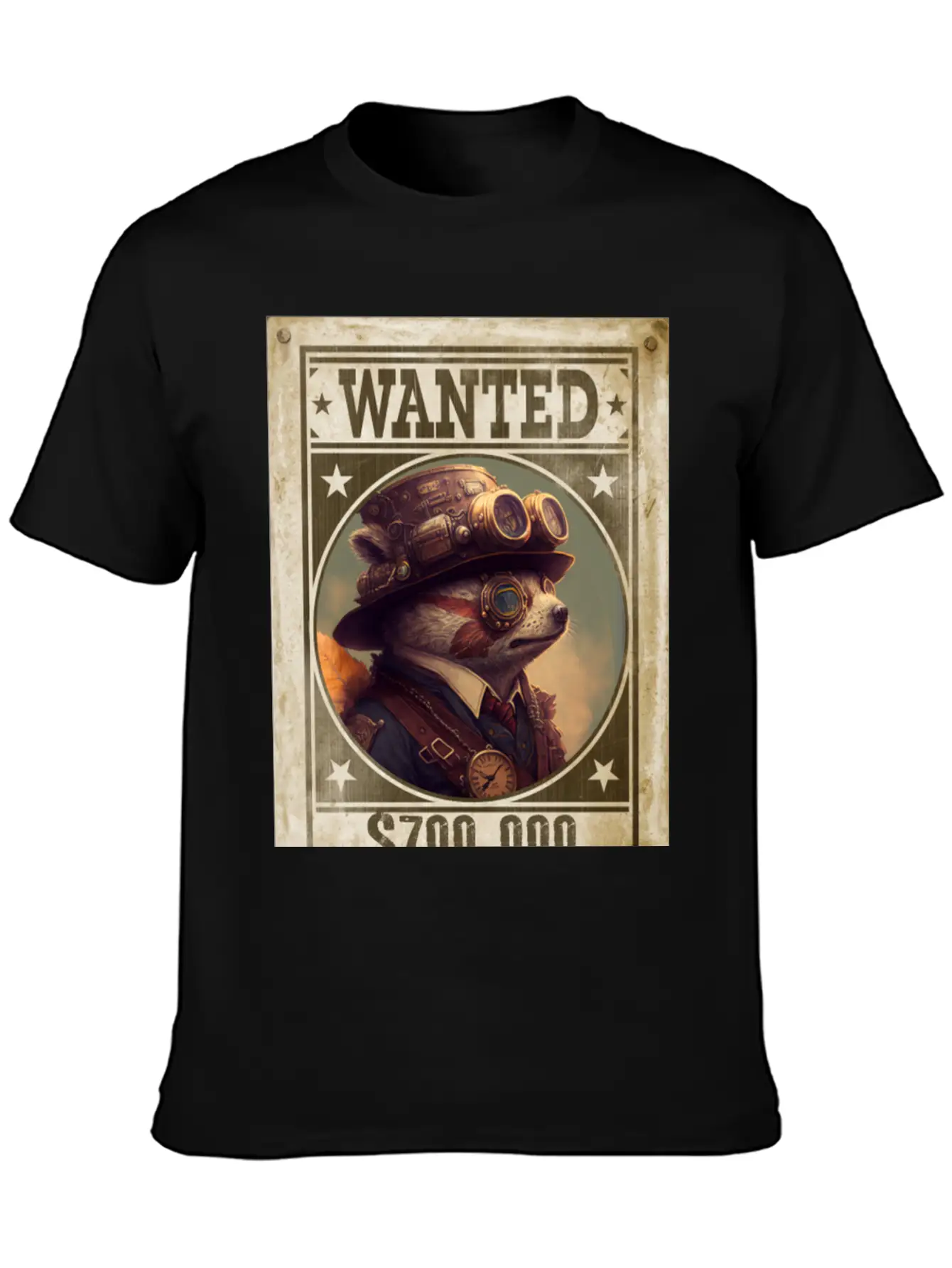 Steampunk Sloth The Fugitive Relaxed Everyday Tee – Lightweight And Durable Cotton