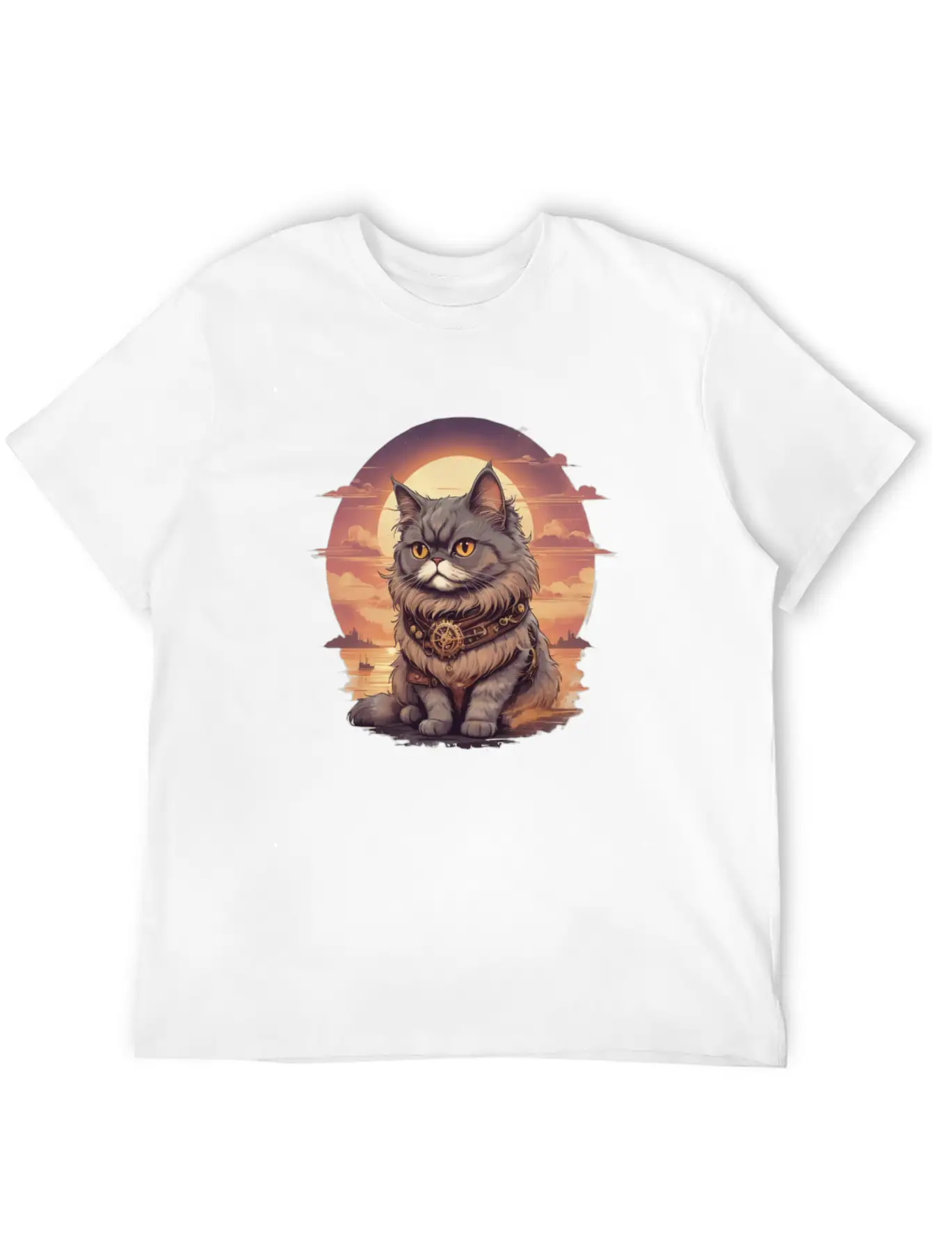 Steamy Persian Twilight Lightweight Cotton T-Shirt – Daily Comfort Graphic Shirt