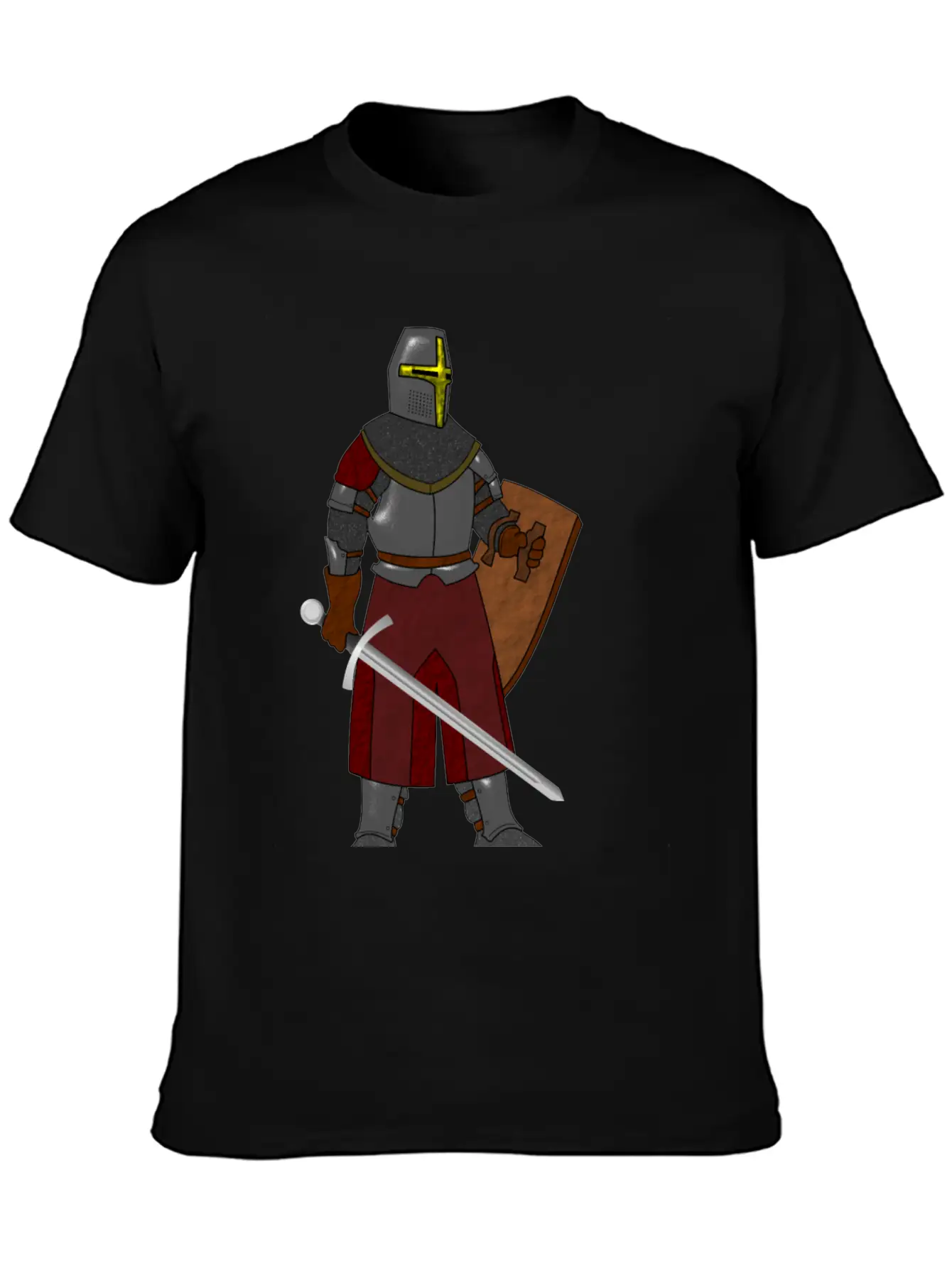 Steel Plate Armor Classic Fit Graphic Tee For Daily Comfort – Unisex Cotton Shirt