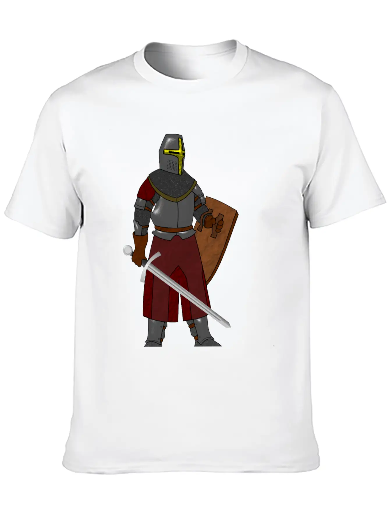 Steel Plate Armor Classic Fit Graphic Tee For Daily Comfort – Unisex Cotton Shirt
