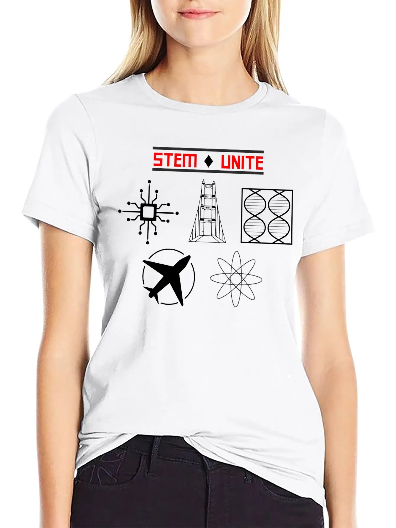 STEM UNITE Female Engineer Soft Cotton Short Sleeve Tee – Unisex Wardrobe Staple