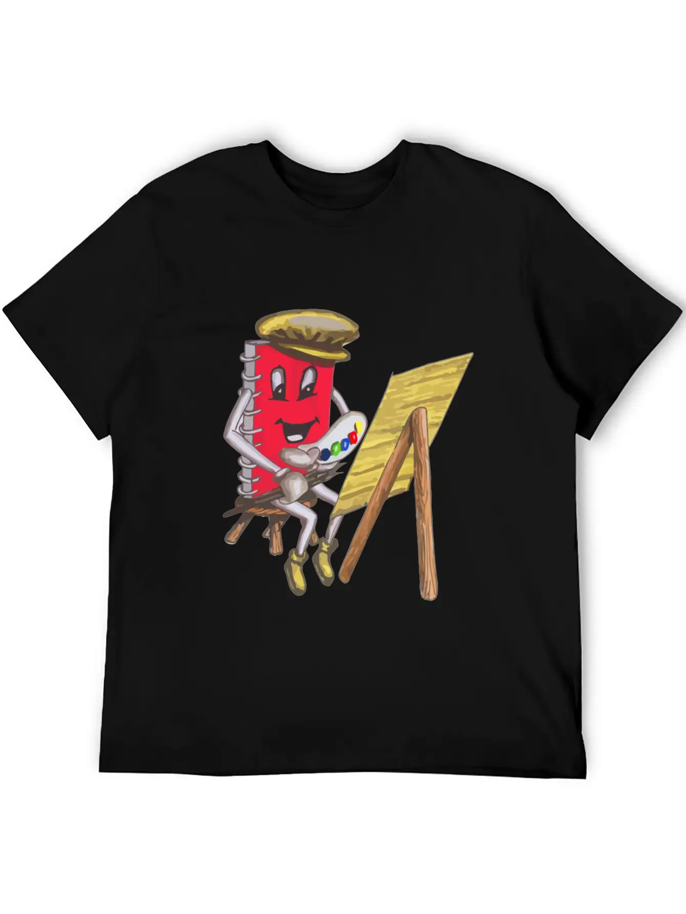 Sticky Note Block Art Draw Painting Funny Lightweight Cotton T-Shirt – Daily Comfort Graphic Shirt