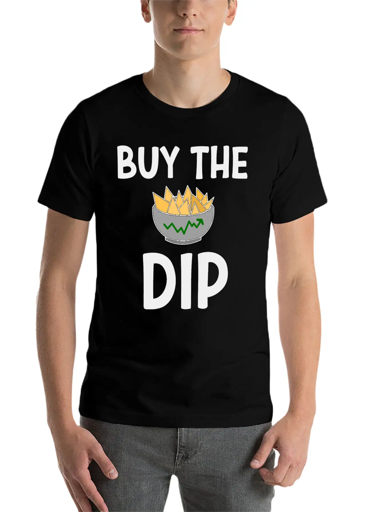 Stocks Tshirt Buy The Dip Lightweight Cotton T-Shirt – Daily Comfort Graphic Shirt