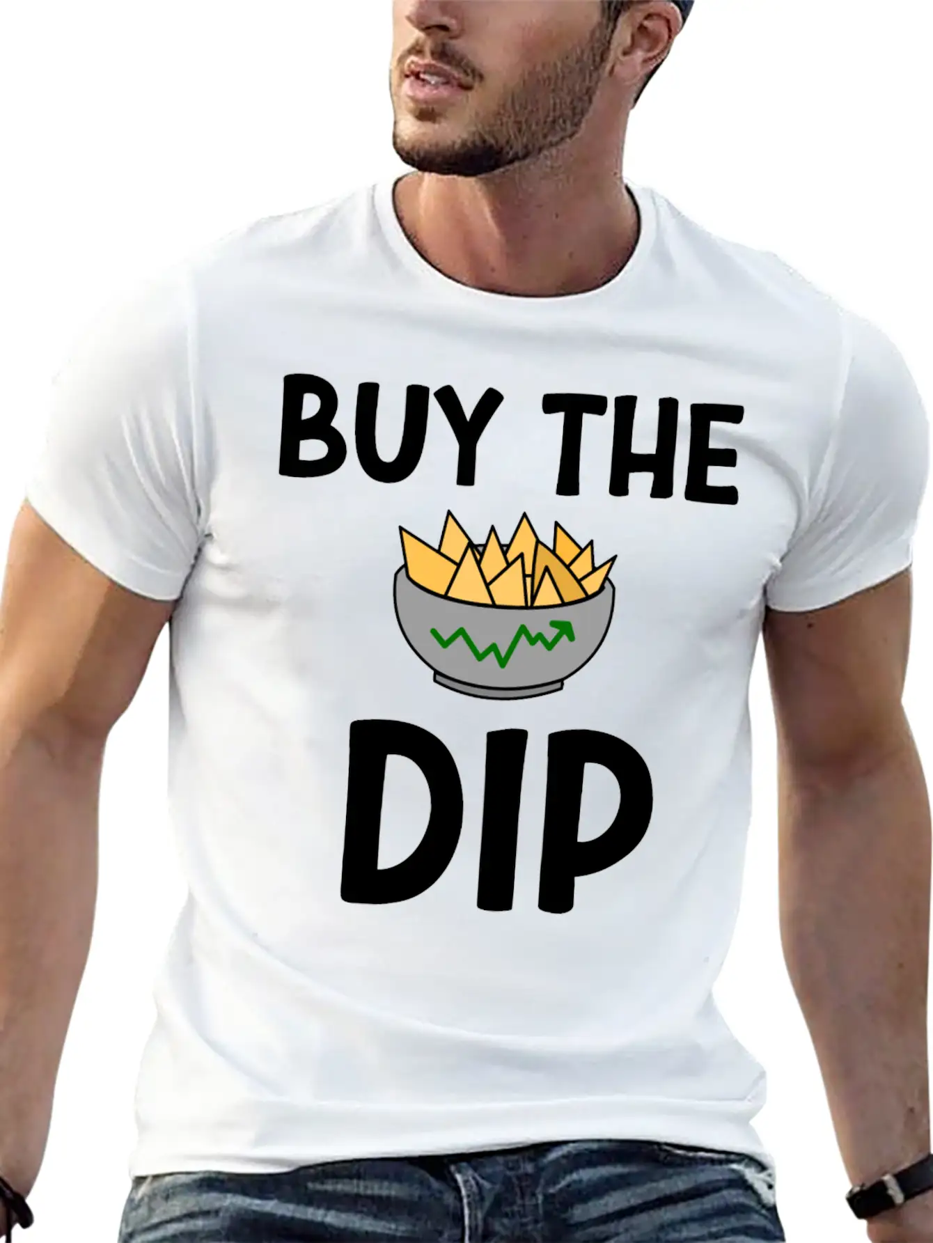 Stocks Tshirt Buy The Dip Lightweight Cotton T-Shirt – Daily Comfort Graphic Shirt
